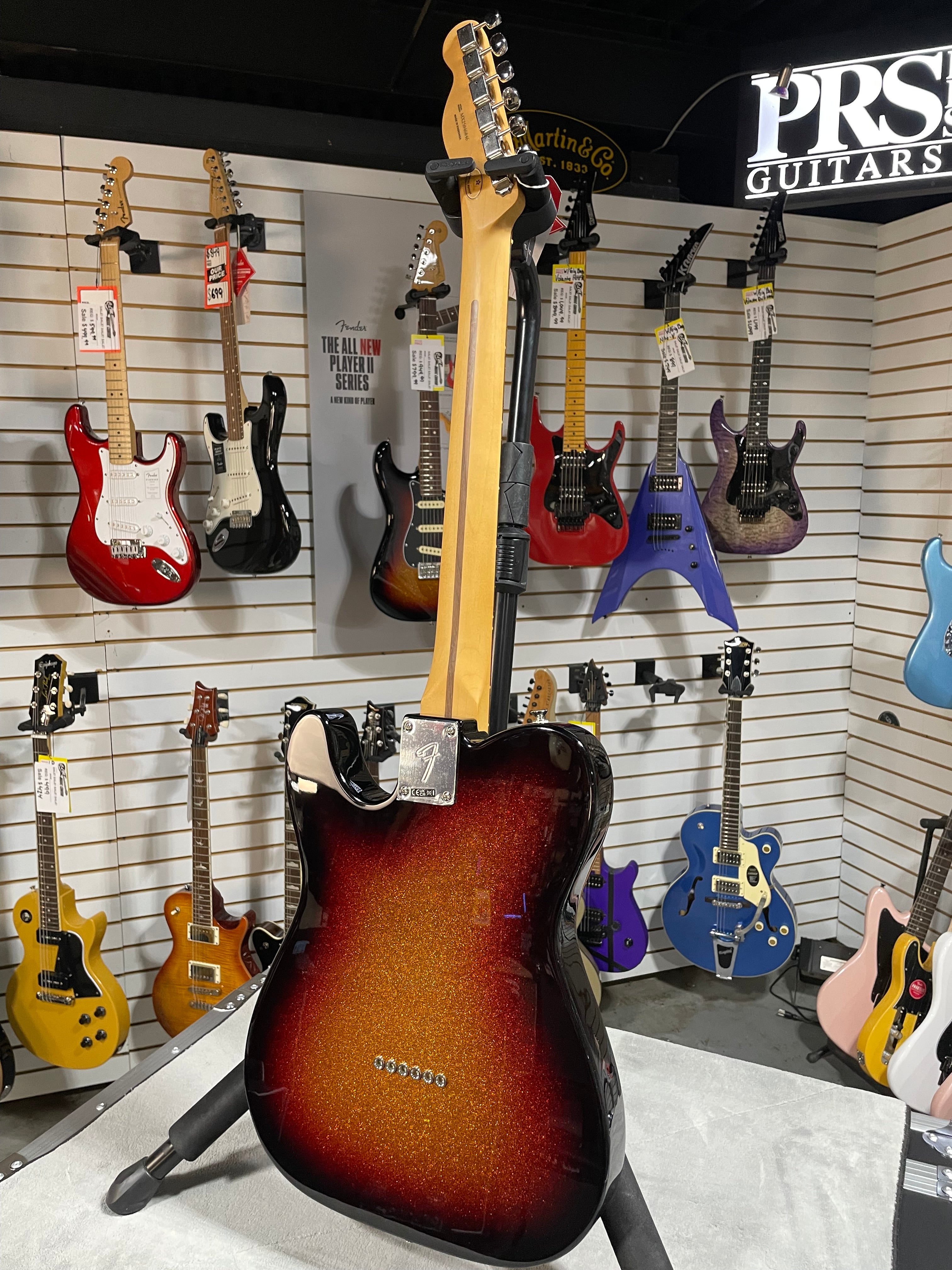 Player II Telecaster Electric Guitar - Limited-edition Sparkle 3-color Sunburst #846 GET PLEK'D!