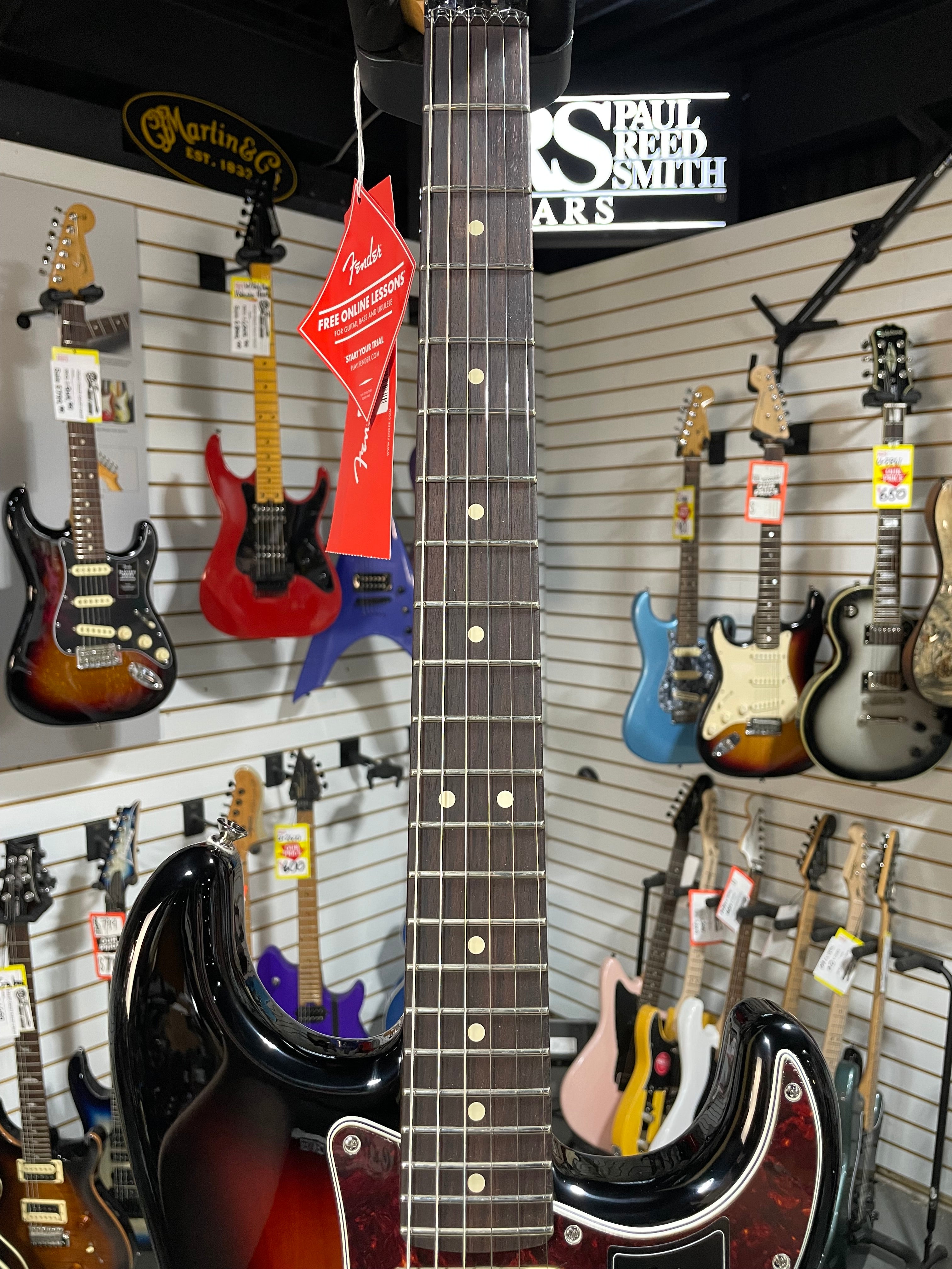 Player II Modified Stratocaster HSS Floyd Rose Electric Guitar - 3-tone Sunburst, Rosewood Fingerboard #728 GET PLEK'D!