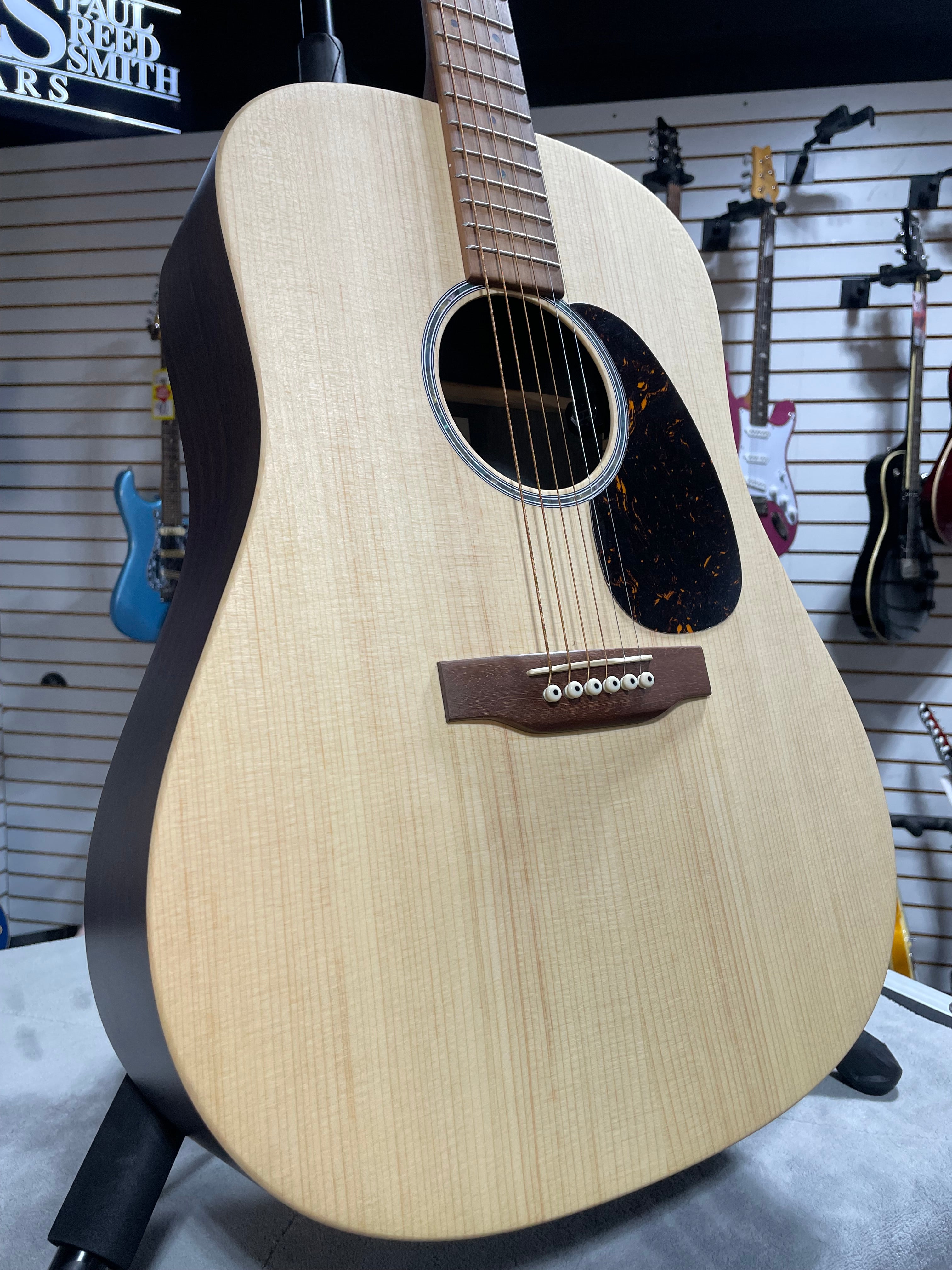 Martin D-X2E Dreadnought Acoustic-Electric Guitar - Brazilian Rosewood Pattern w/Gig Bag & PLEK*D #102