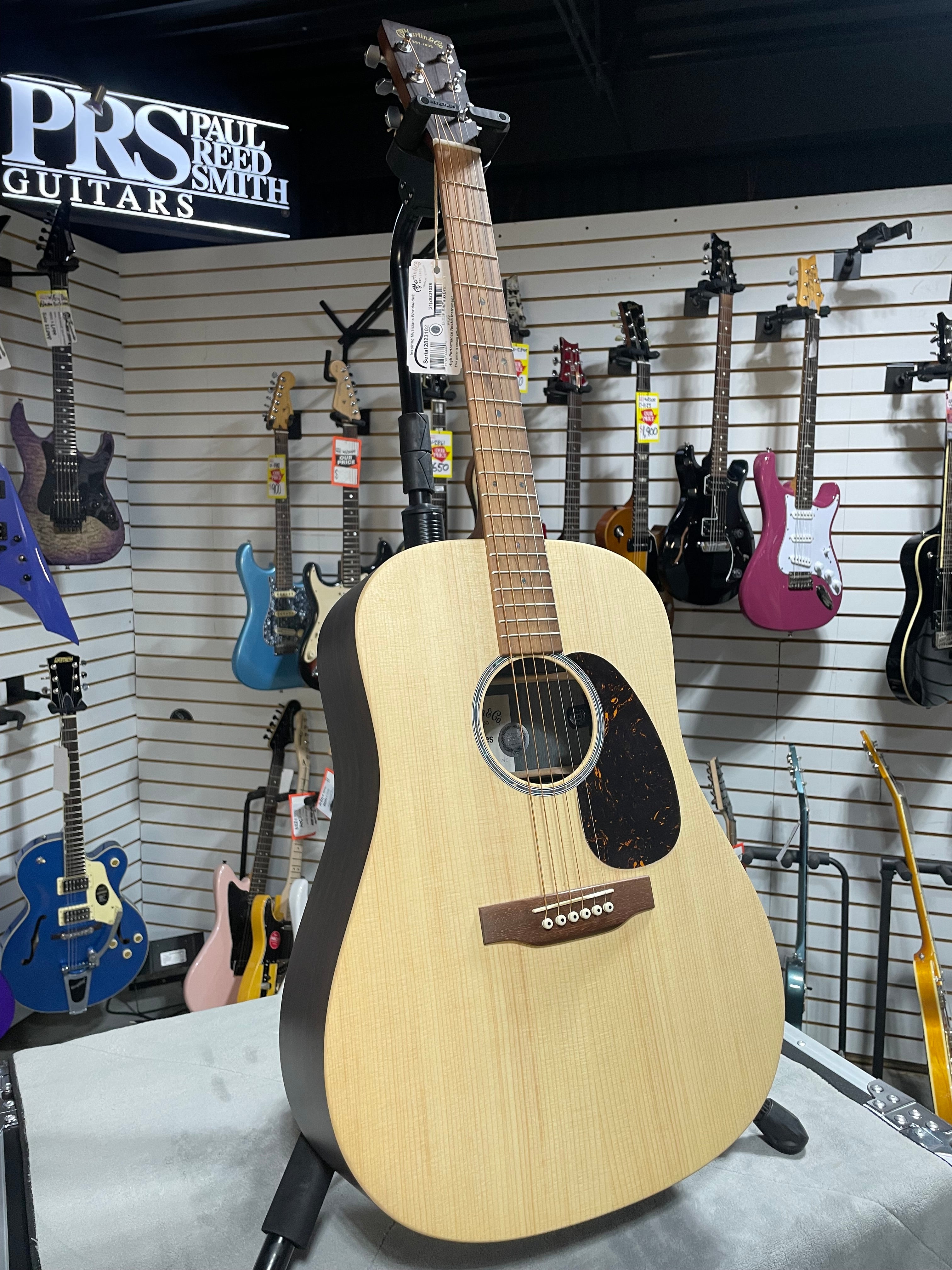 Martin D-X2E Dreadnought Acoustic-Electric Guitar - Brazilian Rosewood Pattern w/Gig Bag & PLEK*D #102