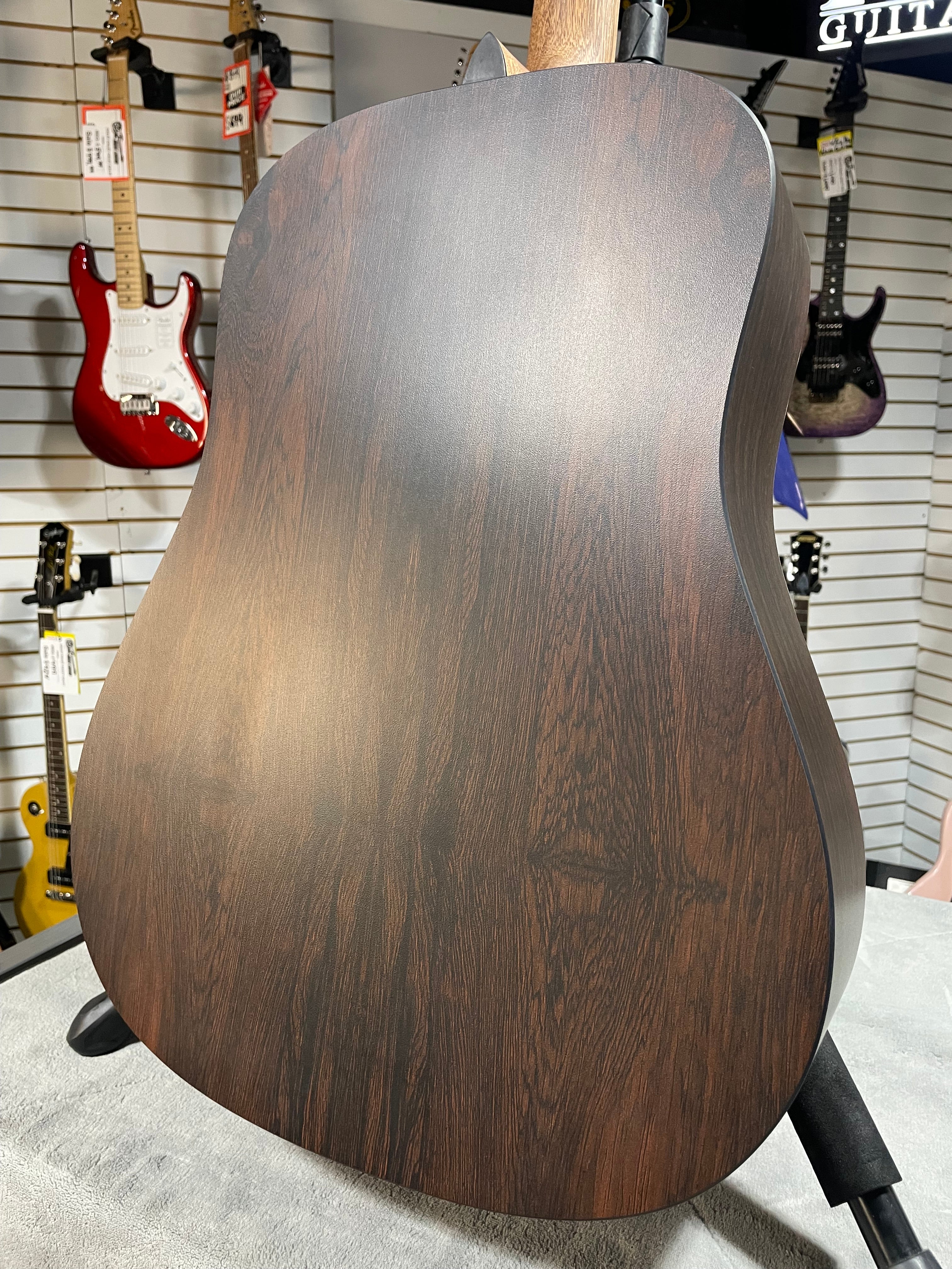 Martin D-X2E Dreadnought Acoustic-Electric Guitar - Brazilian Rosewood Pattern w/Gig Bag & PLEK*D #102