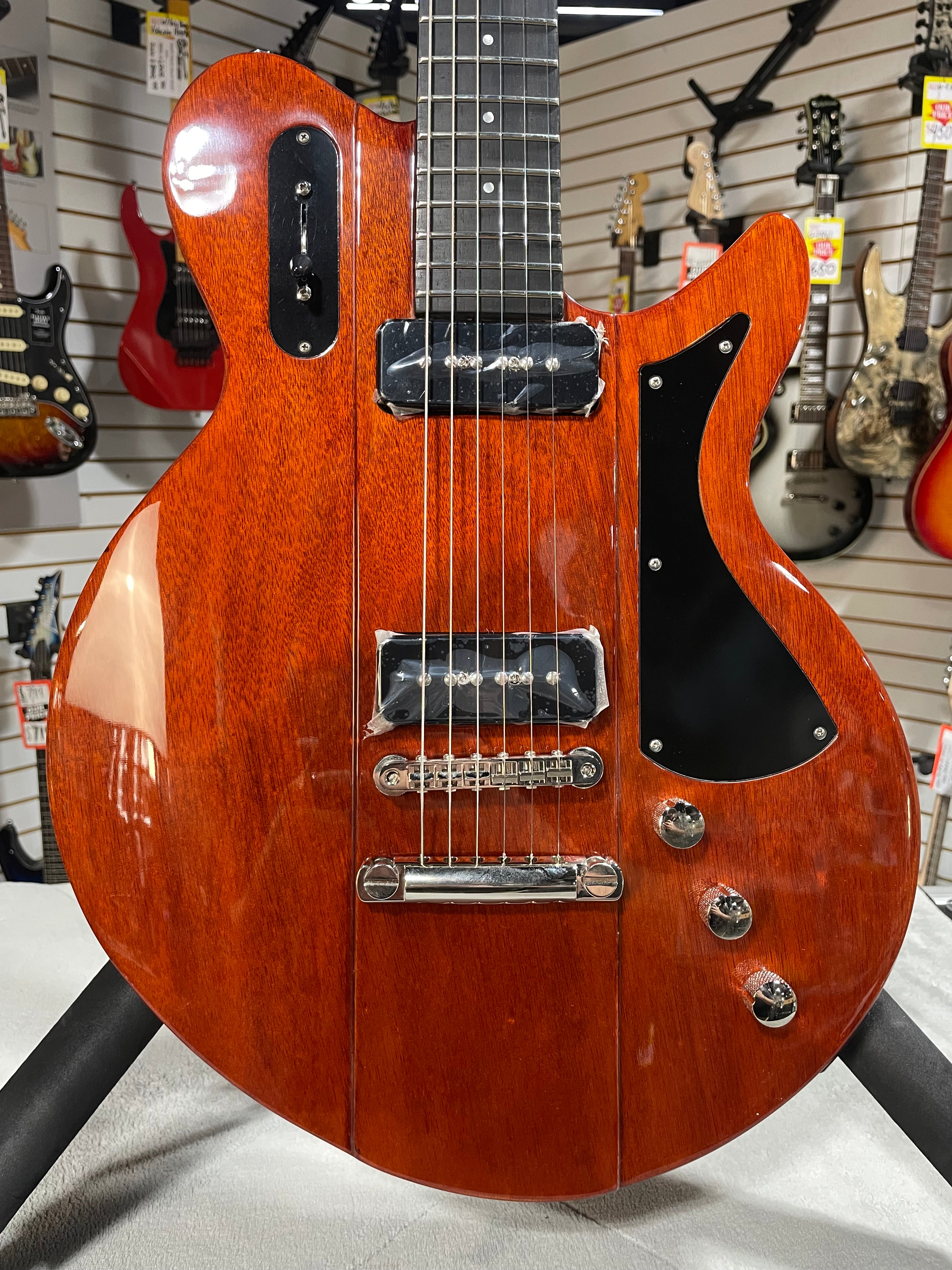Juliet P-90 Electric Guitar - Vintage Red #275 GET PLEK'D!