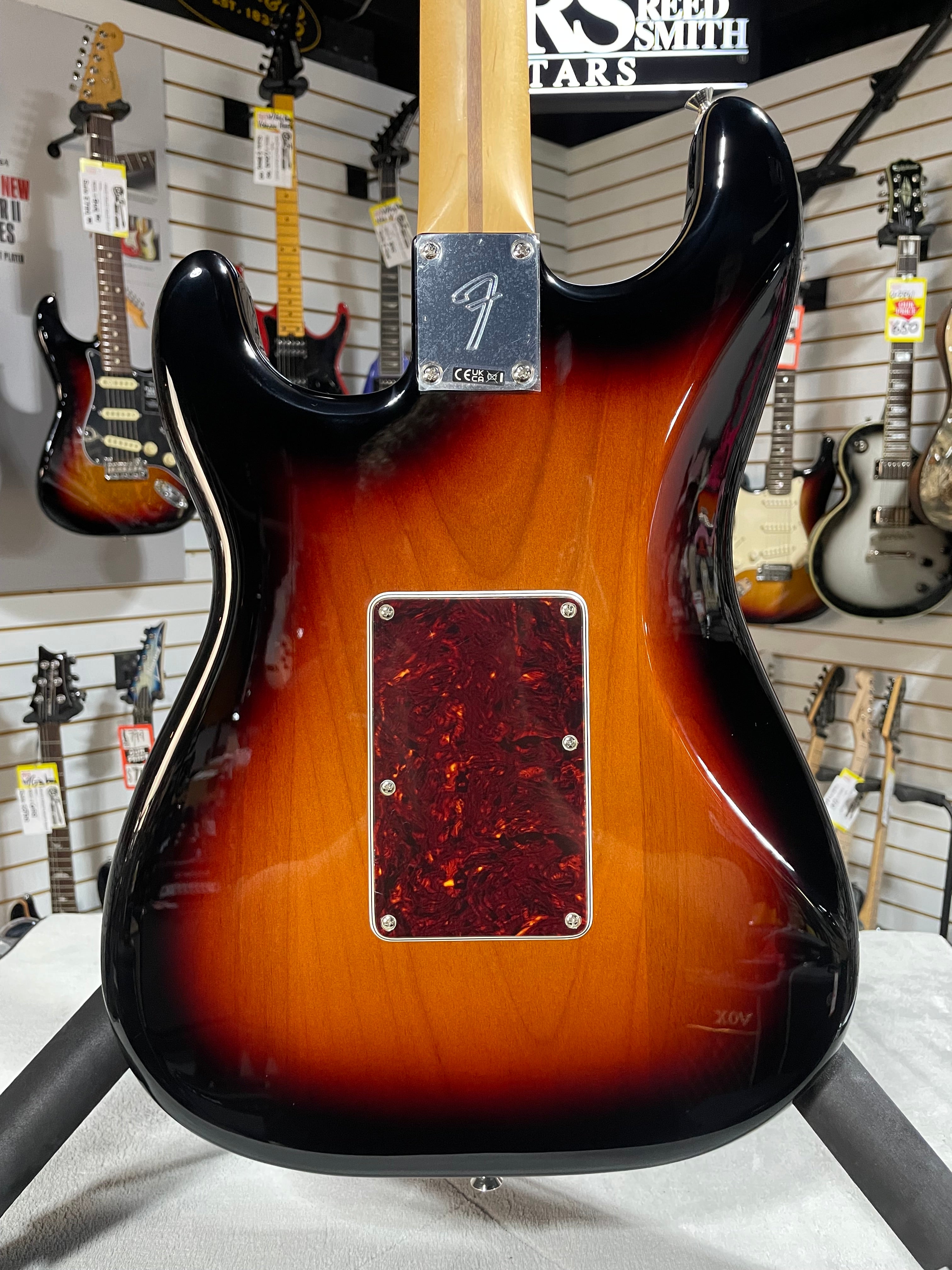 Player II Modified Stratocaster HSS Floyd Rose Electric Guitar - 3-tone Sunburst, Rosewood Fingerboard #728 GET PLEK'D!