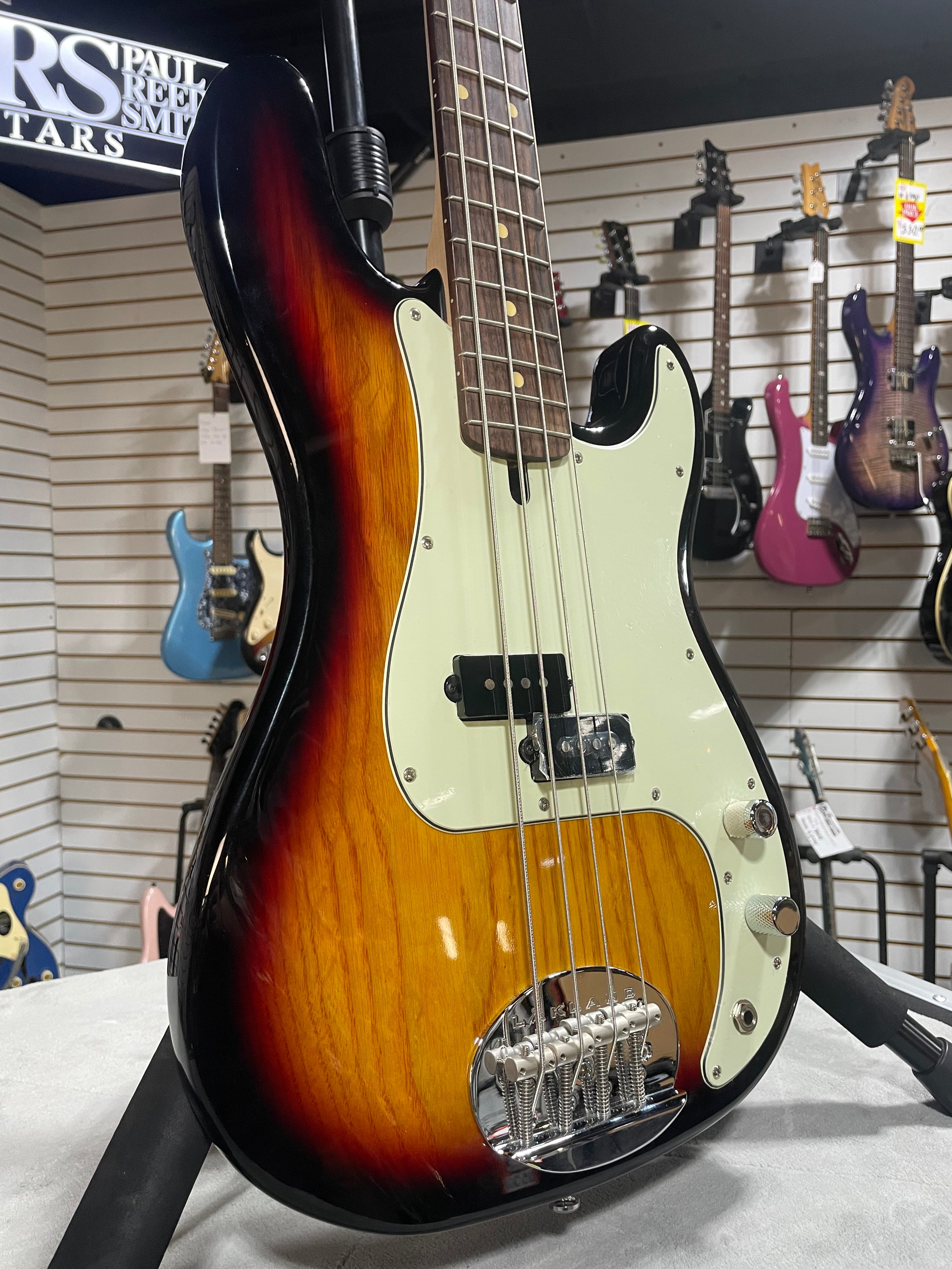 Skyline P style Vintage Bass - 3-Tone Sunburst #229 GET PLEK'D!