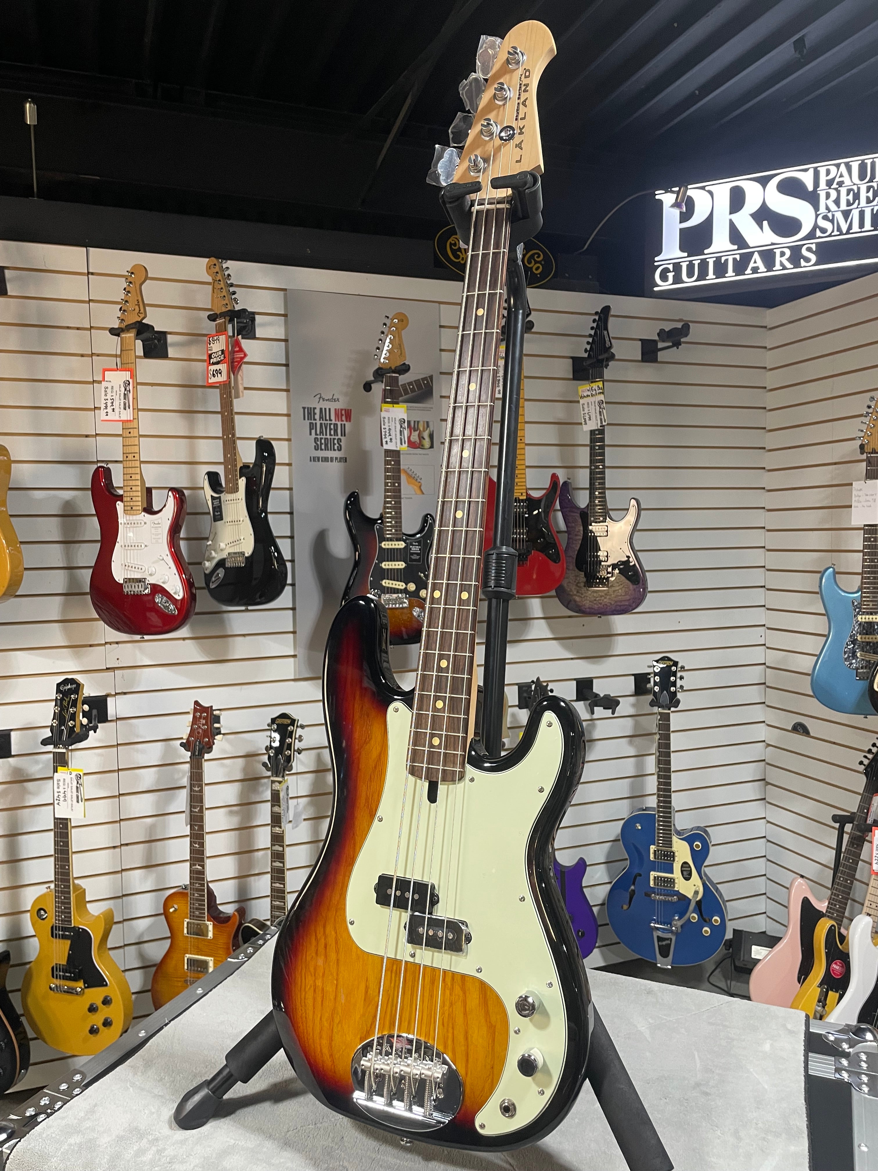 Lakland Skyline P style Vintage Bass 3 Tone Sunburst