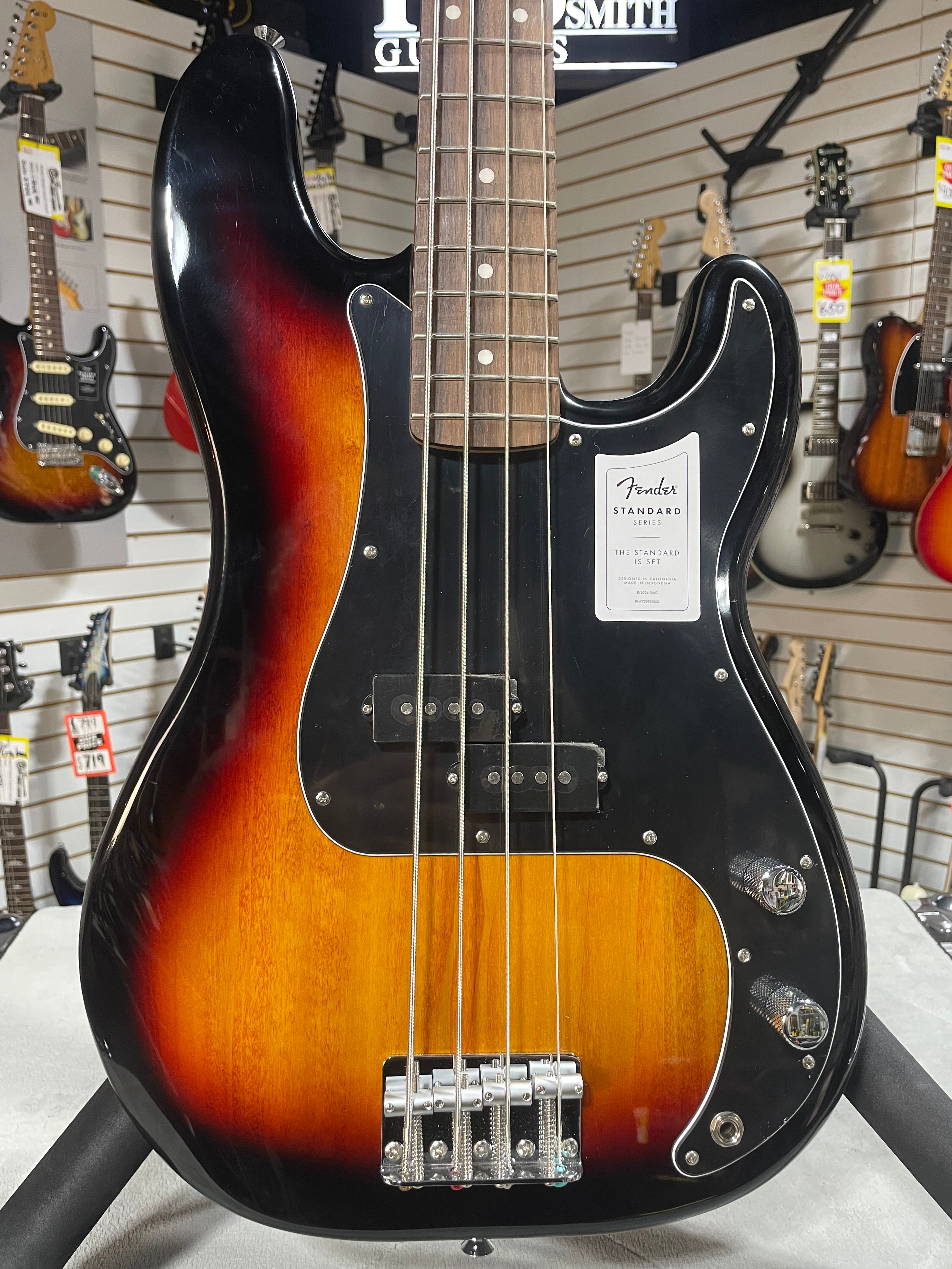Standard Precision Bass - 3-color Sunburst, Laurel Fingerboard #796 GET PLEK'D!