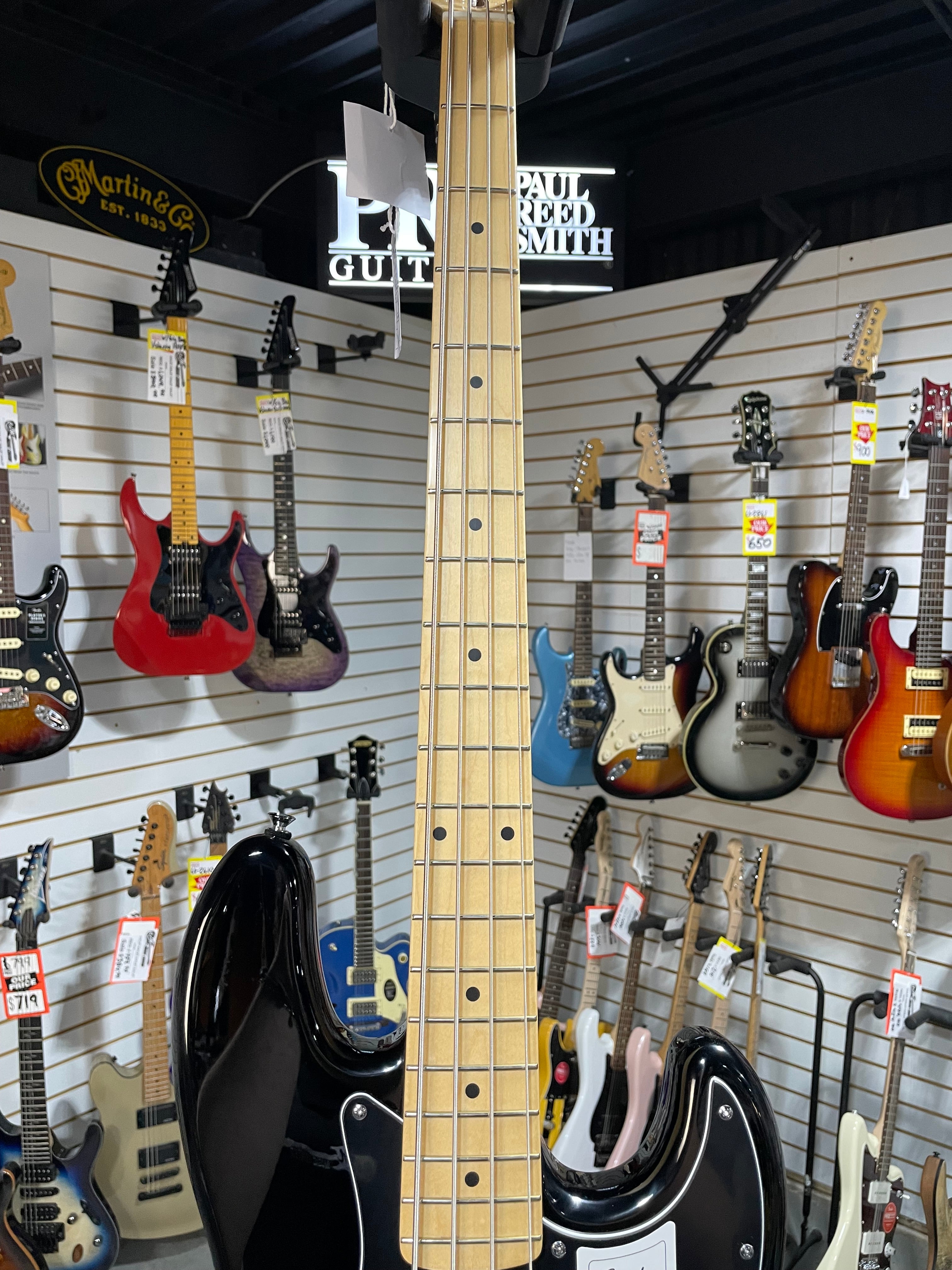 Fender Standard Jazz Bass - Black, Maple Fingerboard #626 GET PLEK'D!