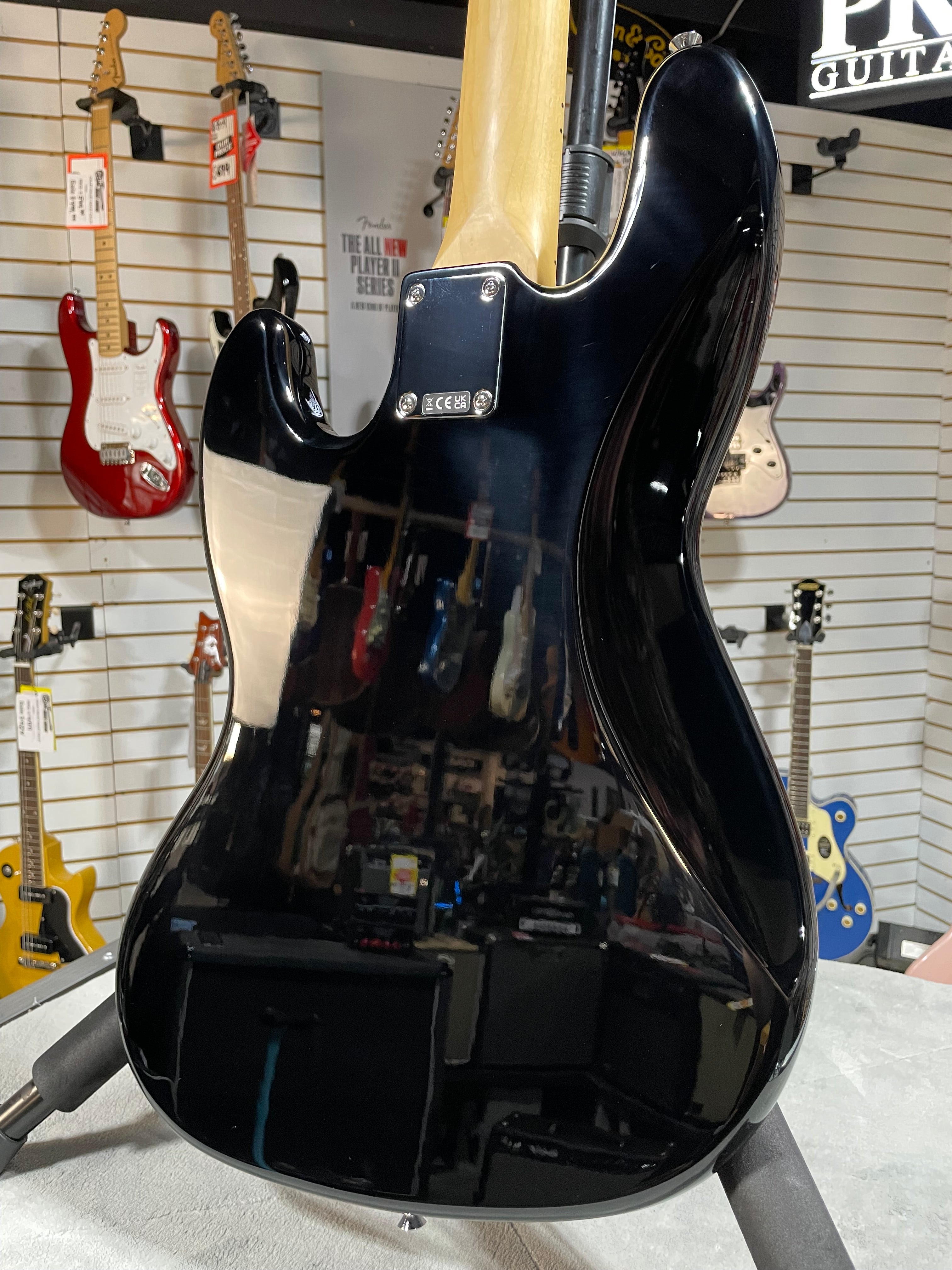 Fender Standard Jazz Bass - Black, Maple Fingerboard #626 GET PLEK'D!