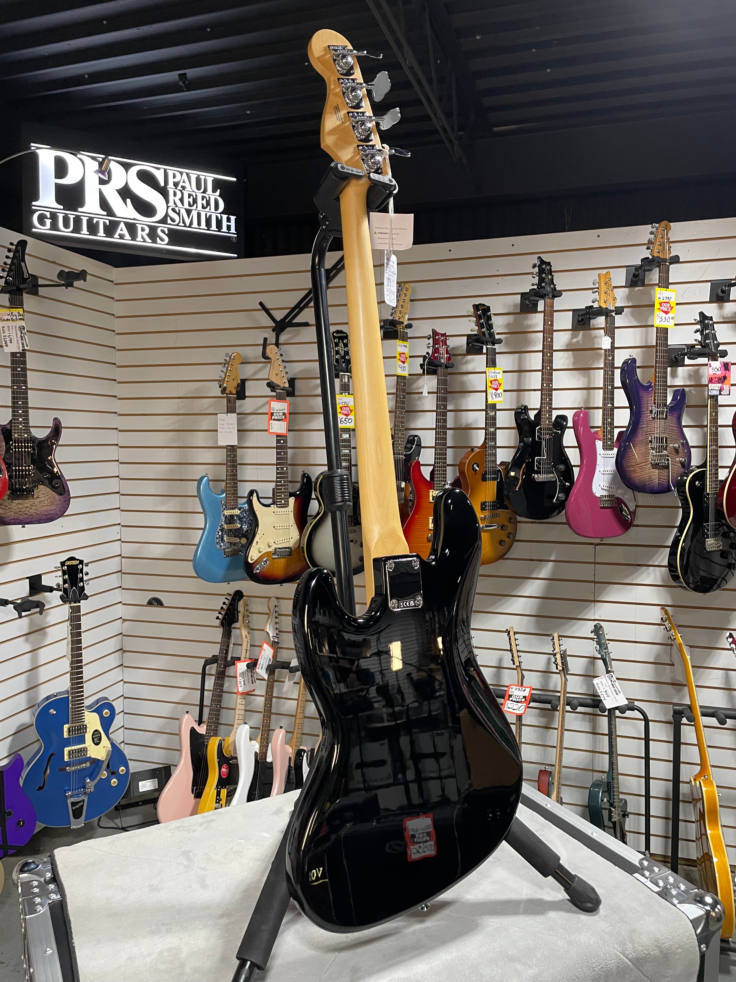 Fender Standard Jazz Bass - Black, Maple Fingerboard #626 GET PLEK'D!