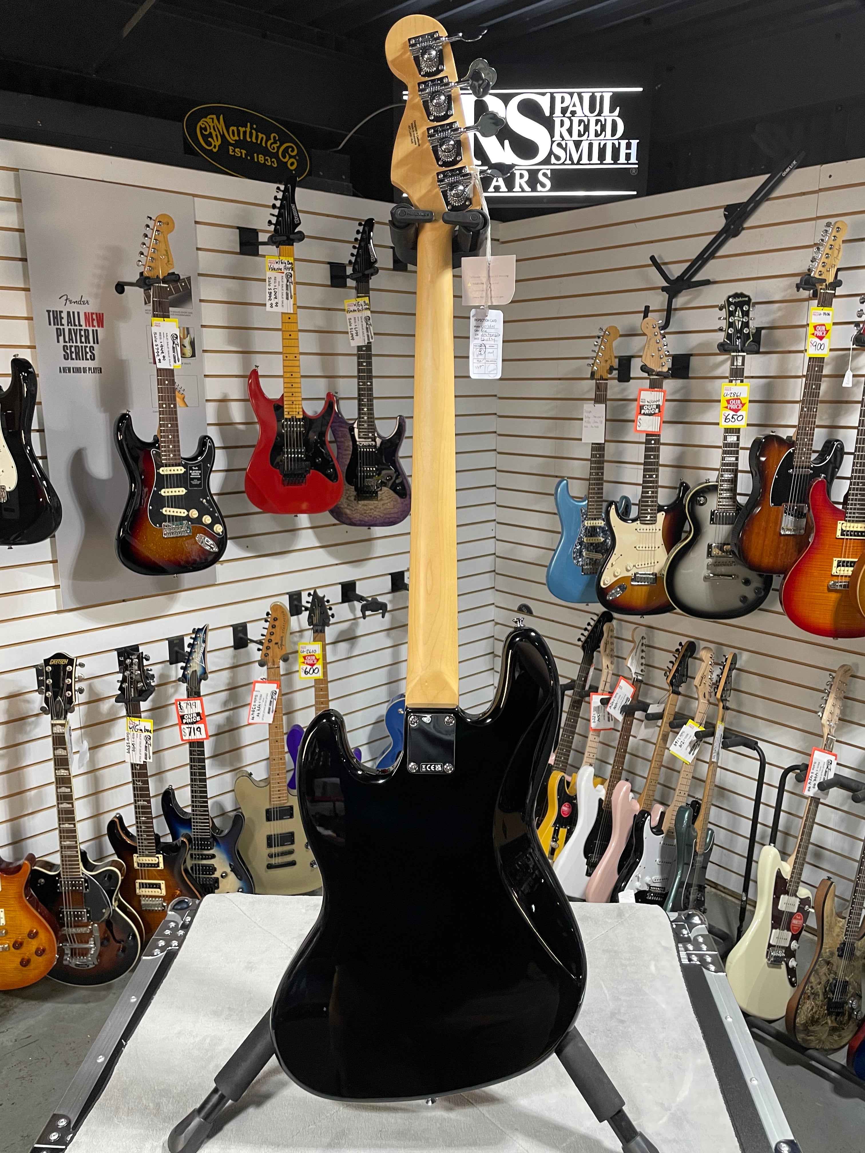 Fender Standard Jazz Bass - Black, Maple Fingerboard #626 GET PLEK'D!