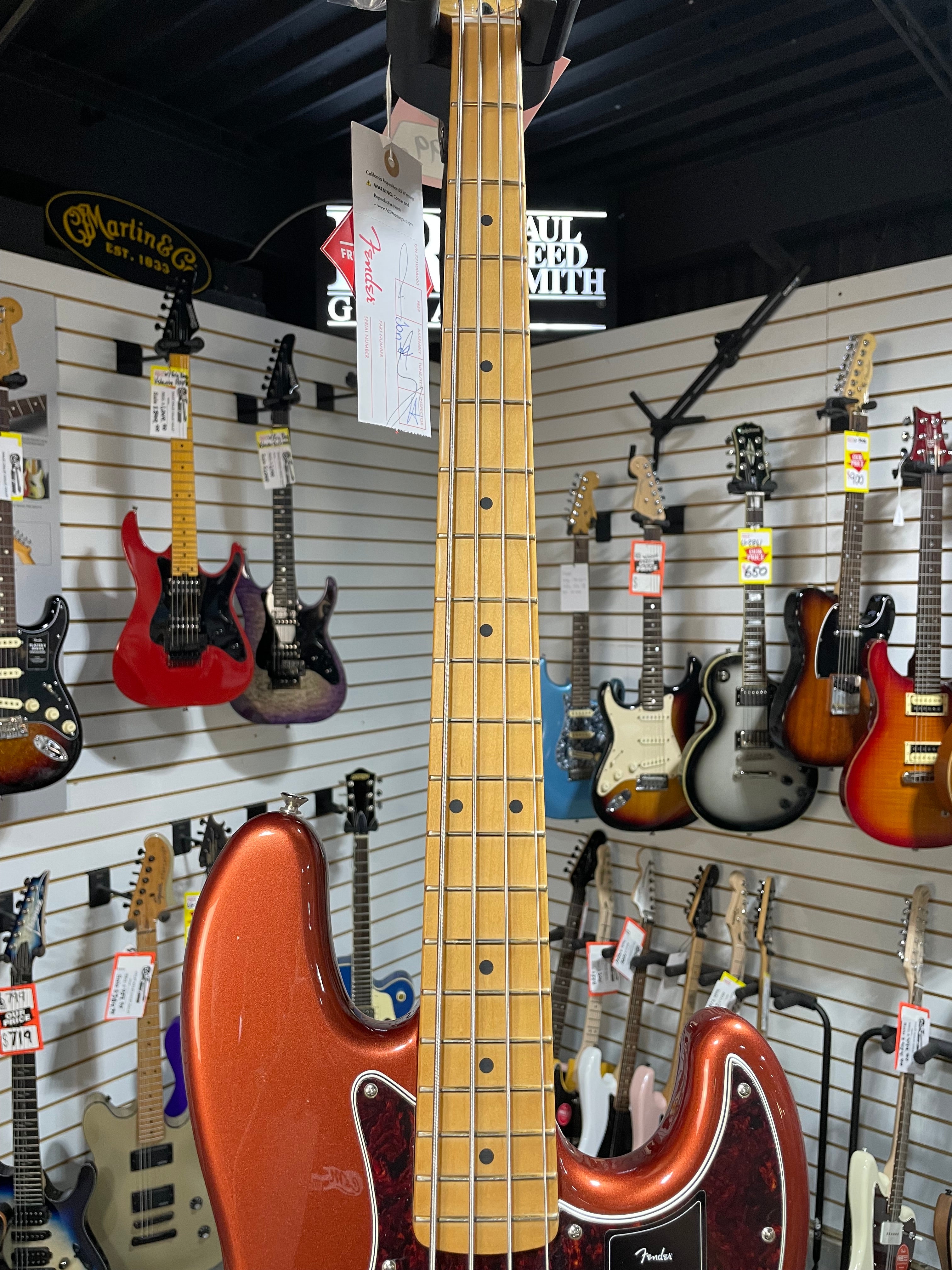 Player Plus Active Jazz Bass - Aged Candy Apple Red #231 GET PLEK'D!