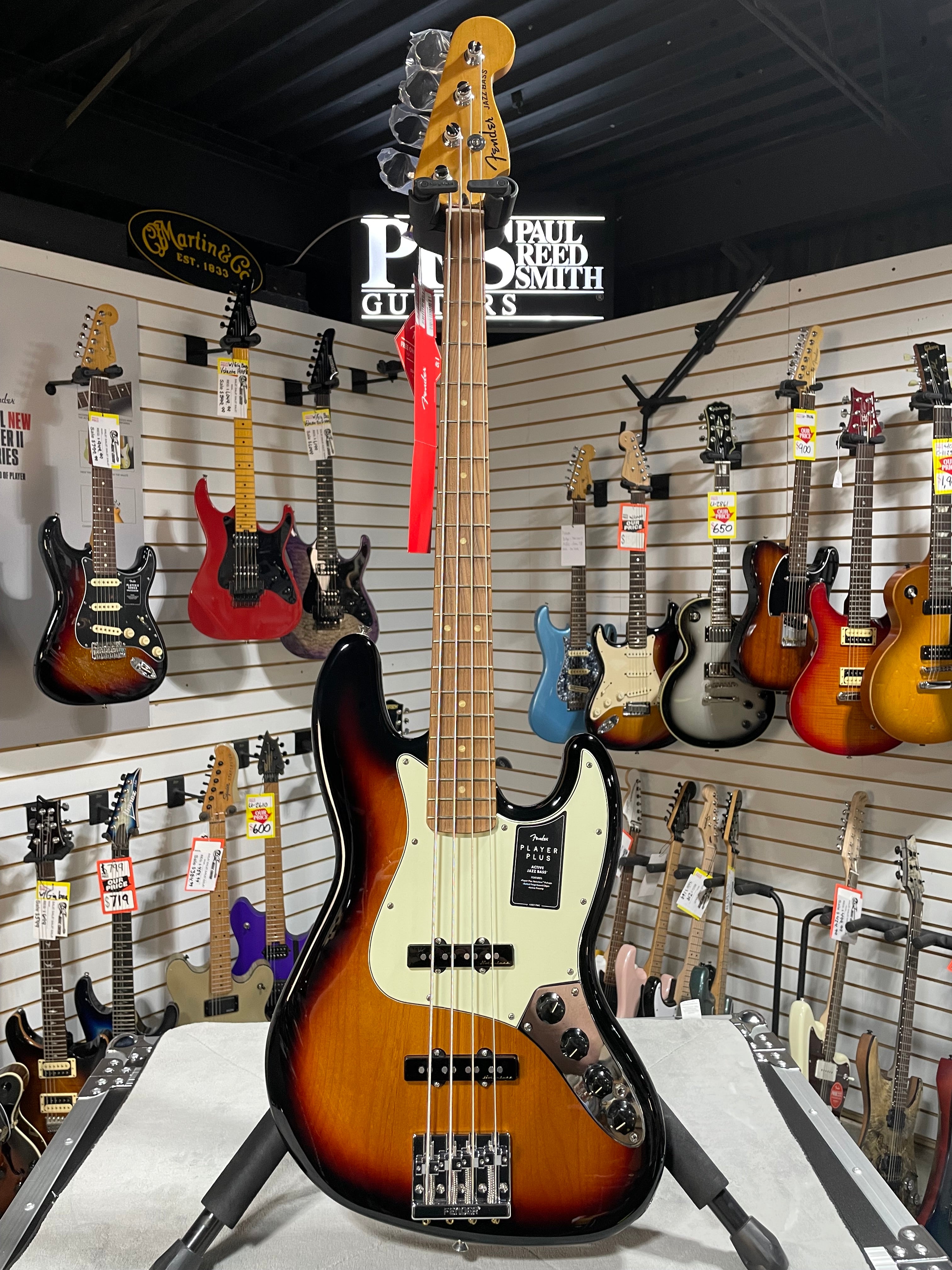 Player Plus Active Jazz Bass - 3-Tone Sunburst w/Pau Ferro Fretboard #475 GET PLEK'D!