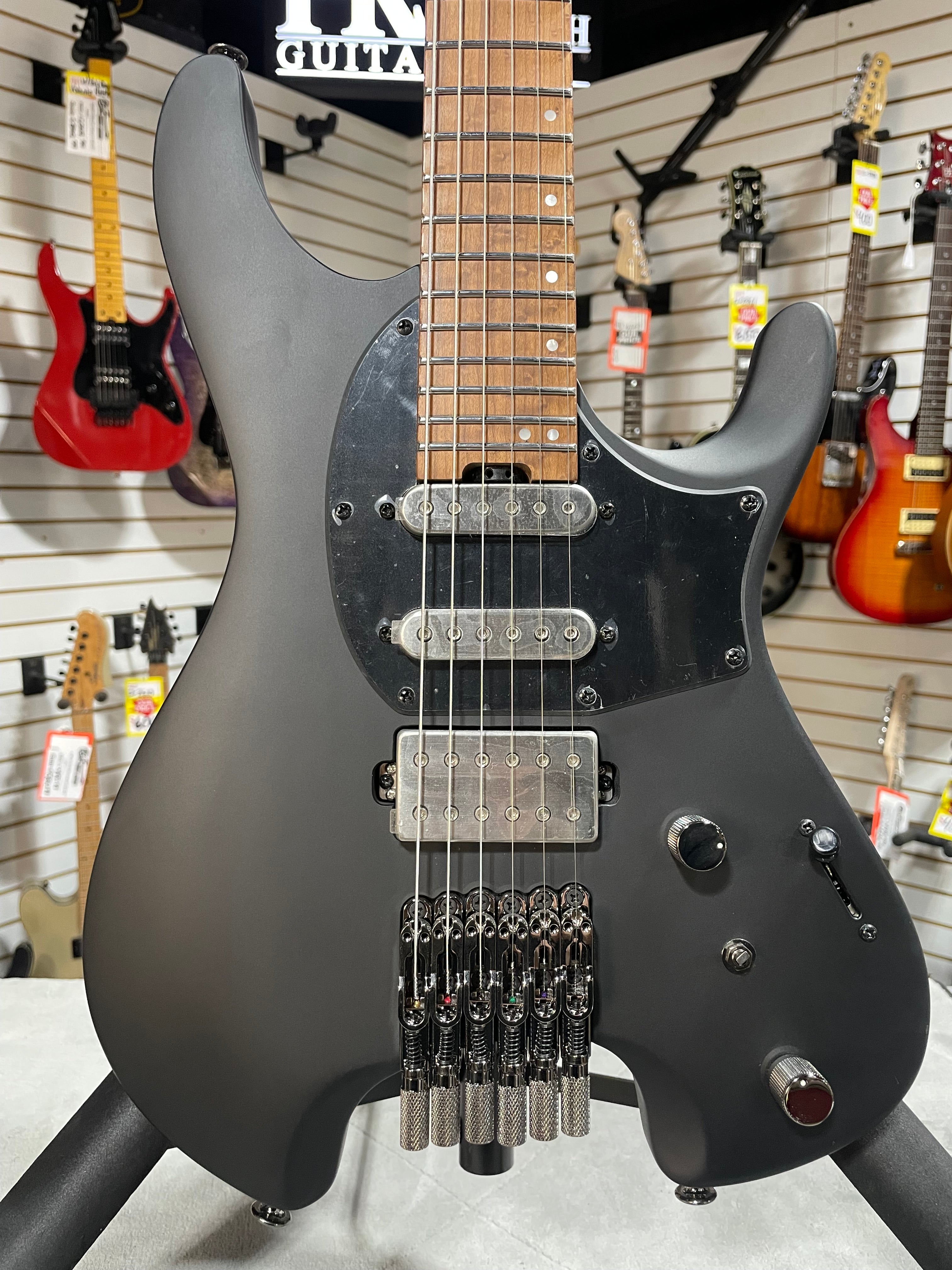 Q54 Quest Series Solidbody Electric Guitar - Black Flat #437 GET PLEK'D!