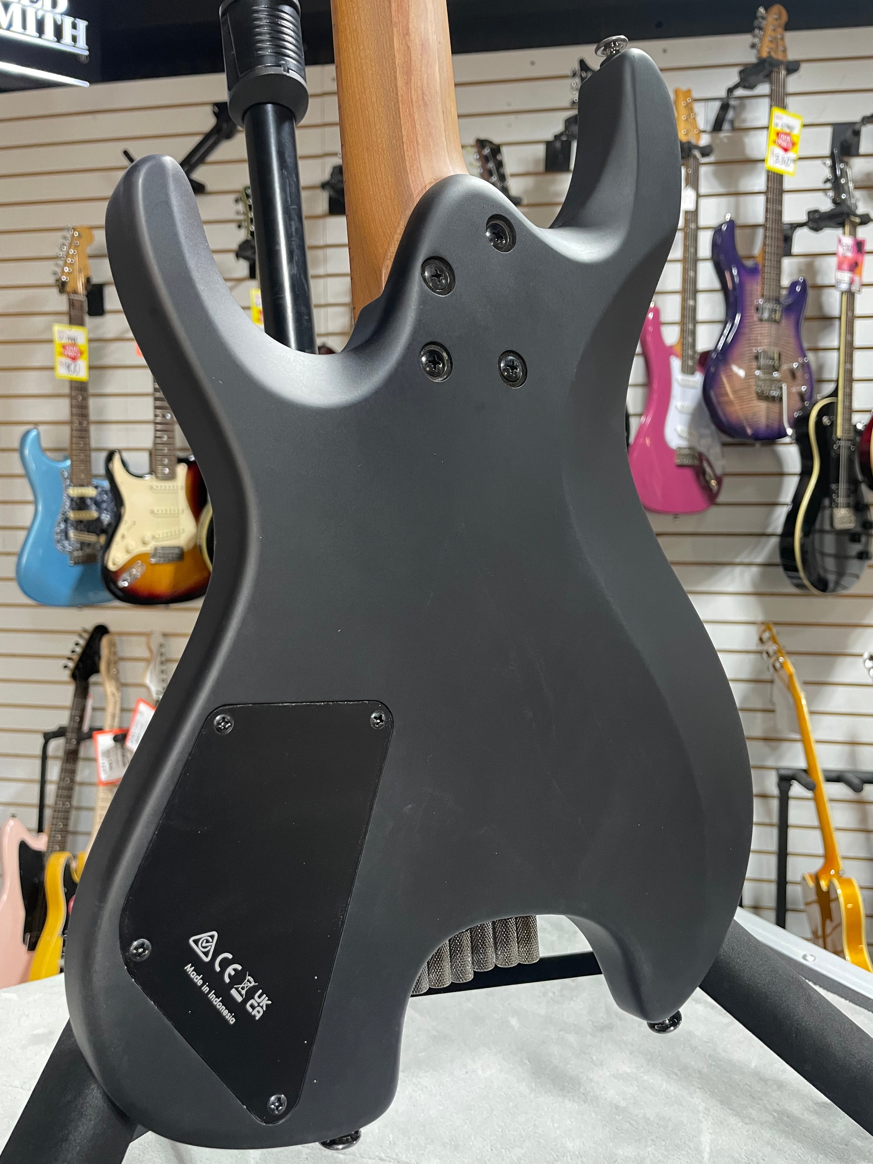 Q54 Quest Series Solidbody Electric Guitar - Black Flat #437 GET PLEK'D!