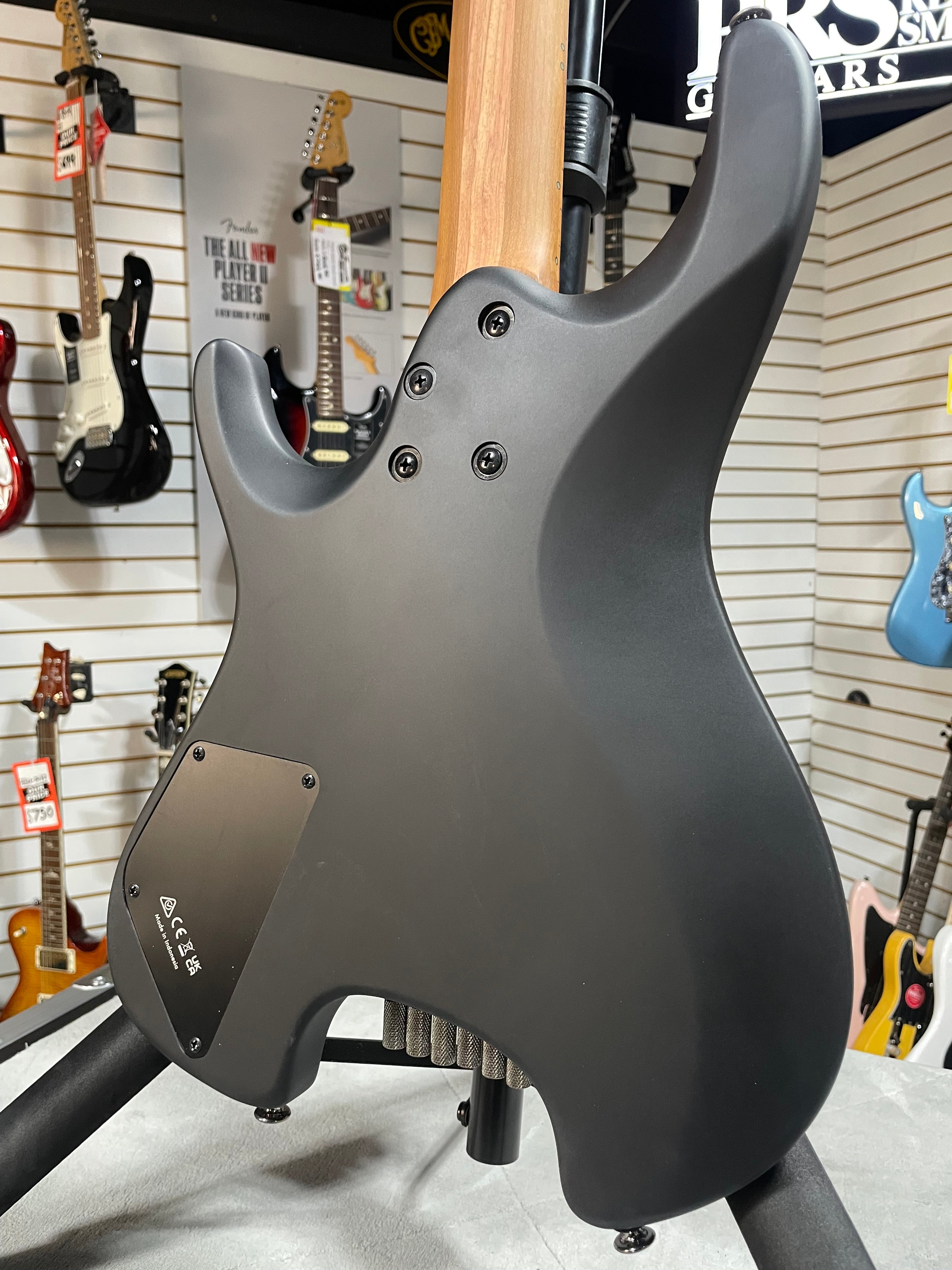 Q54 Quest Series Solidbody Electric Guitar - Black Flat #437 GET PLEK'D!