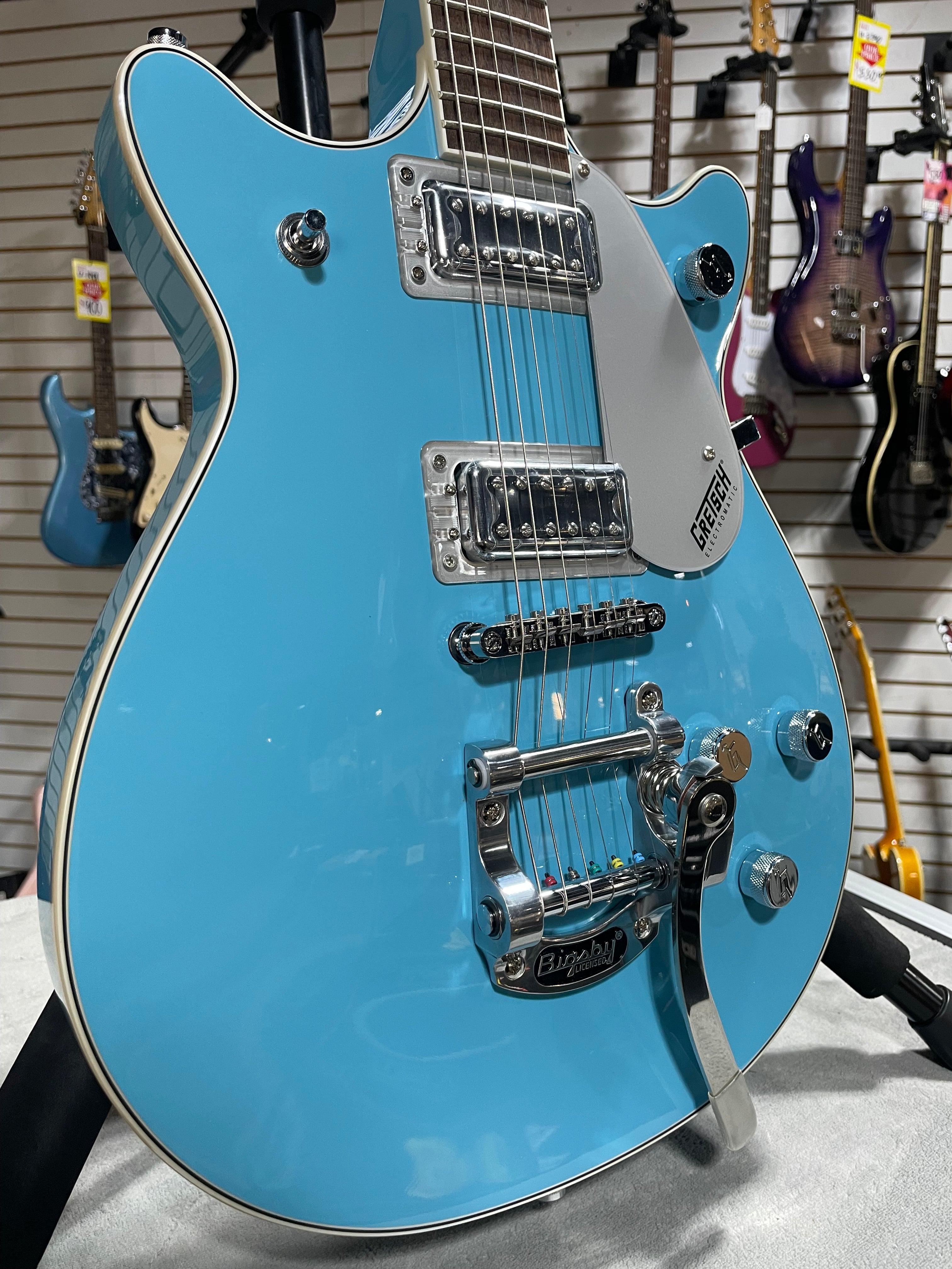 G5232T Electromatic Double Jet FT Electric Guitar with Bigsby - Kailani Blue #153 GET PLEK'D!