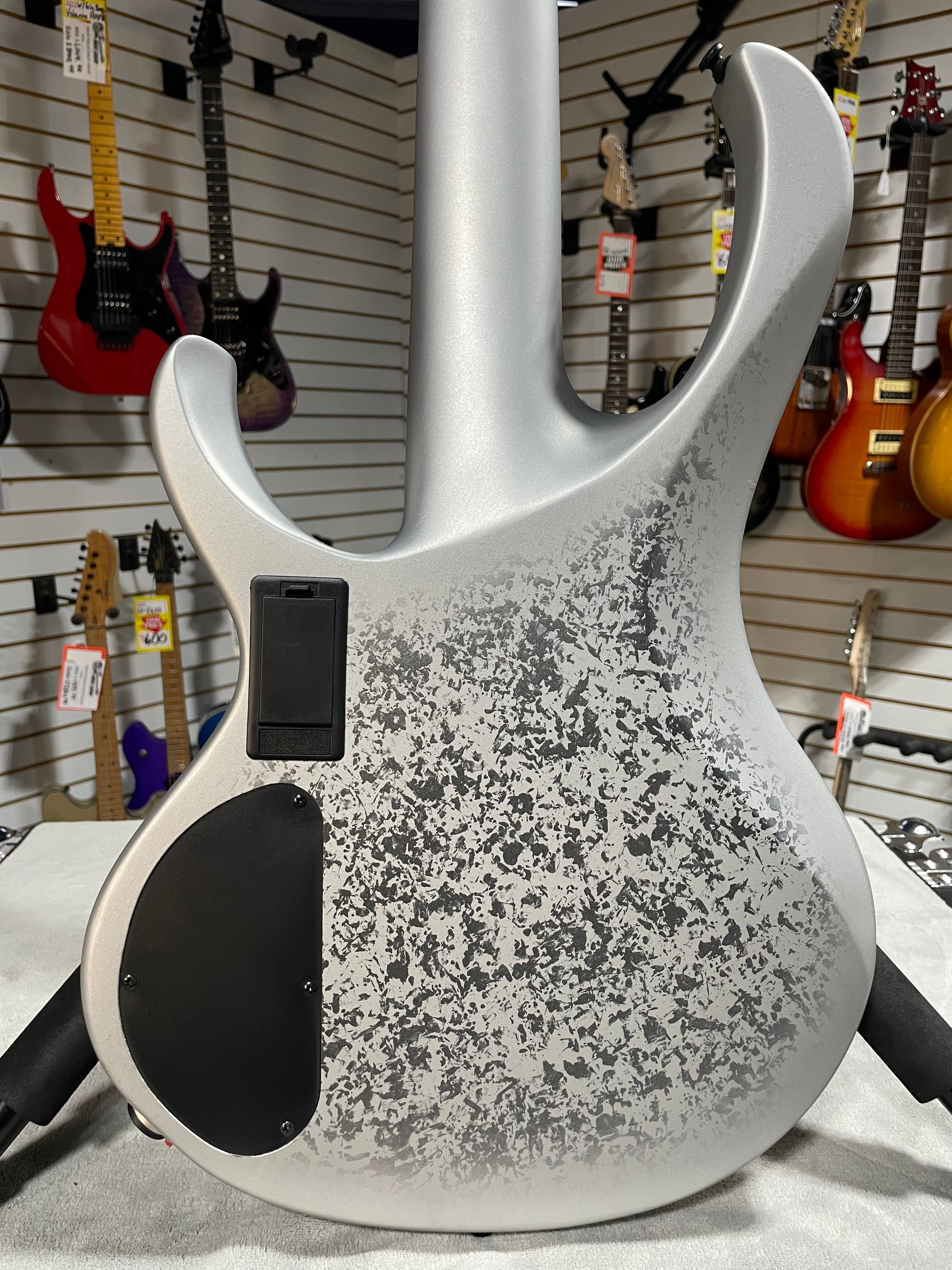 Ibanez 25th-Anniversary BTB Silver Blizzard Matte