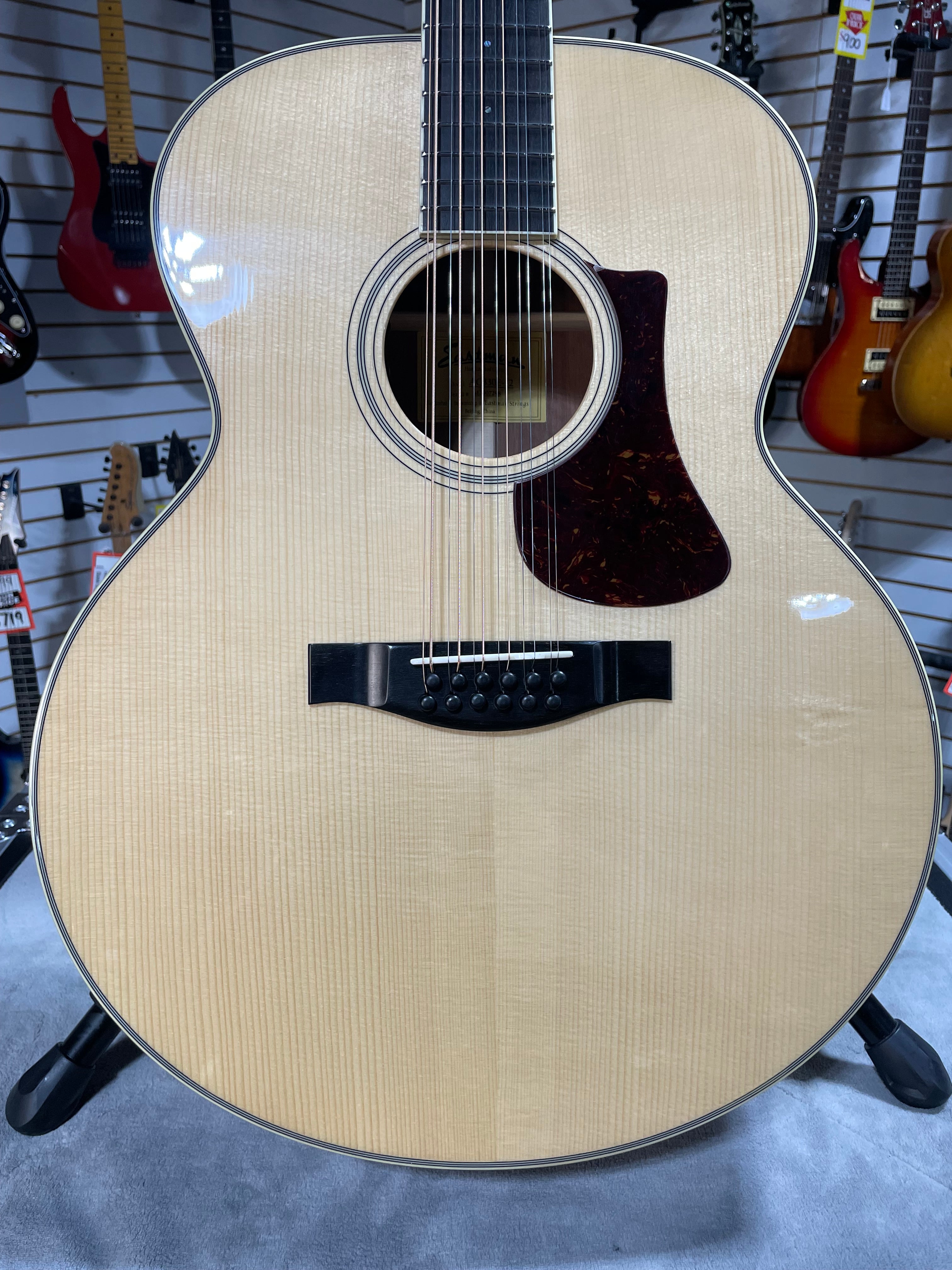 Eastman AC330E-12 String Acoustic Guitar - Natural w/OHSC & PLEK*D #298