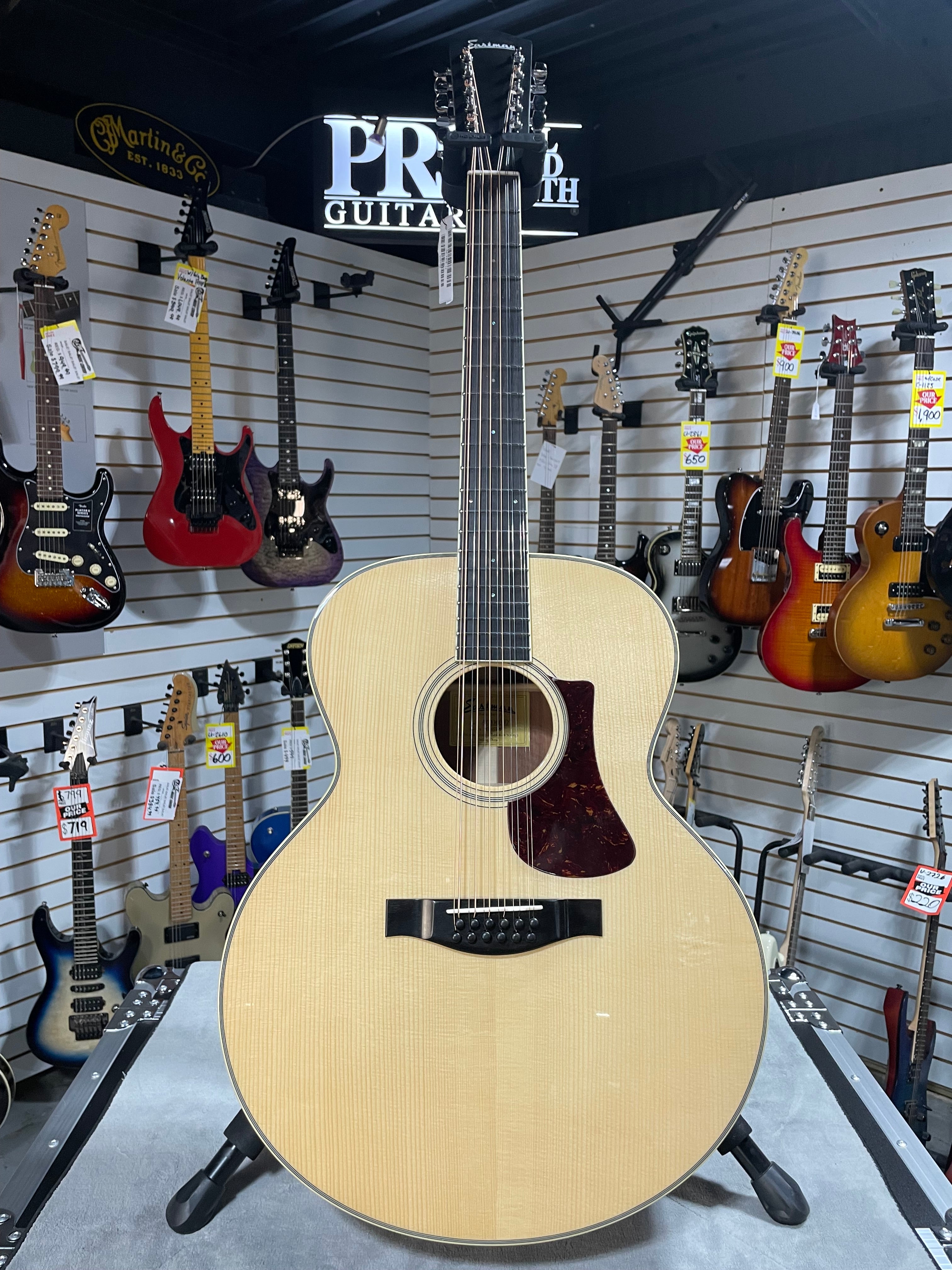 Eastman AC330E-12 String Acoustic Guitar - Natural w/OHSC & PLEK*D #298