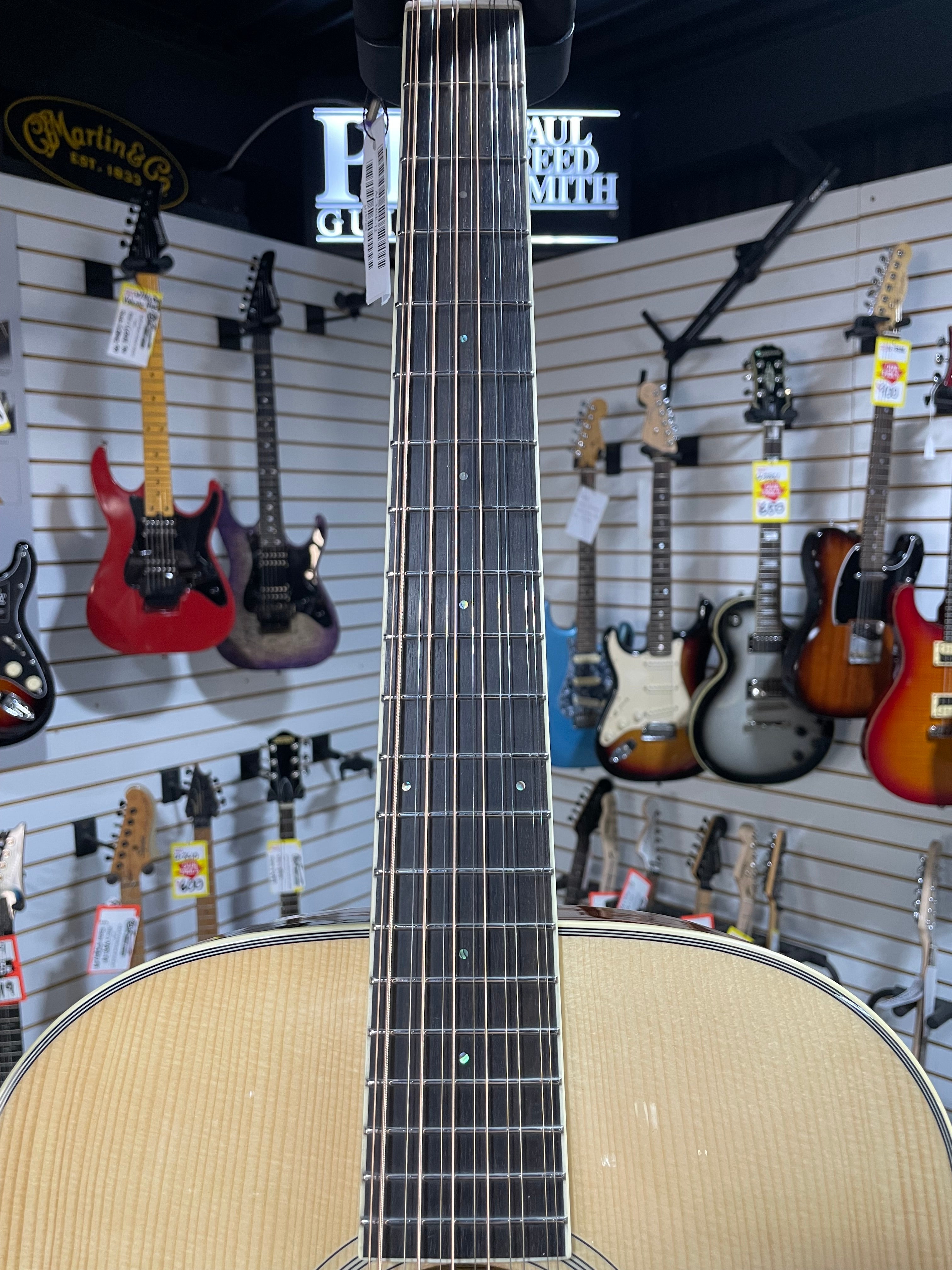 Eastman AC330E-12 String Acoustic Guitar - Natural w/OHSC & PLEK*D #298