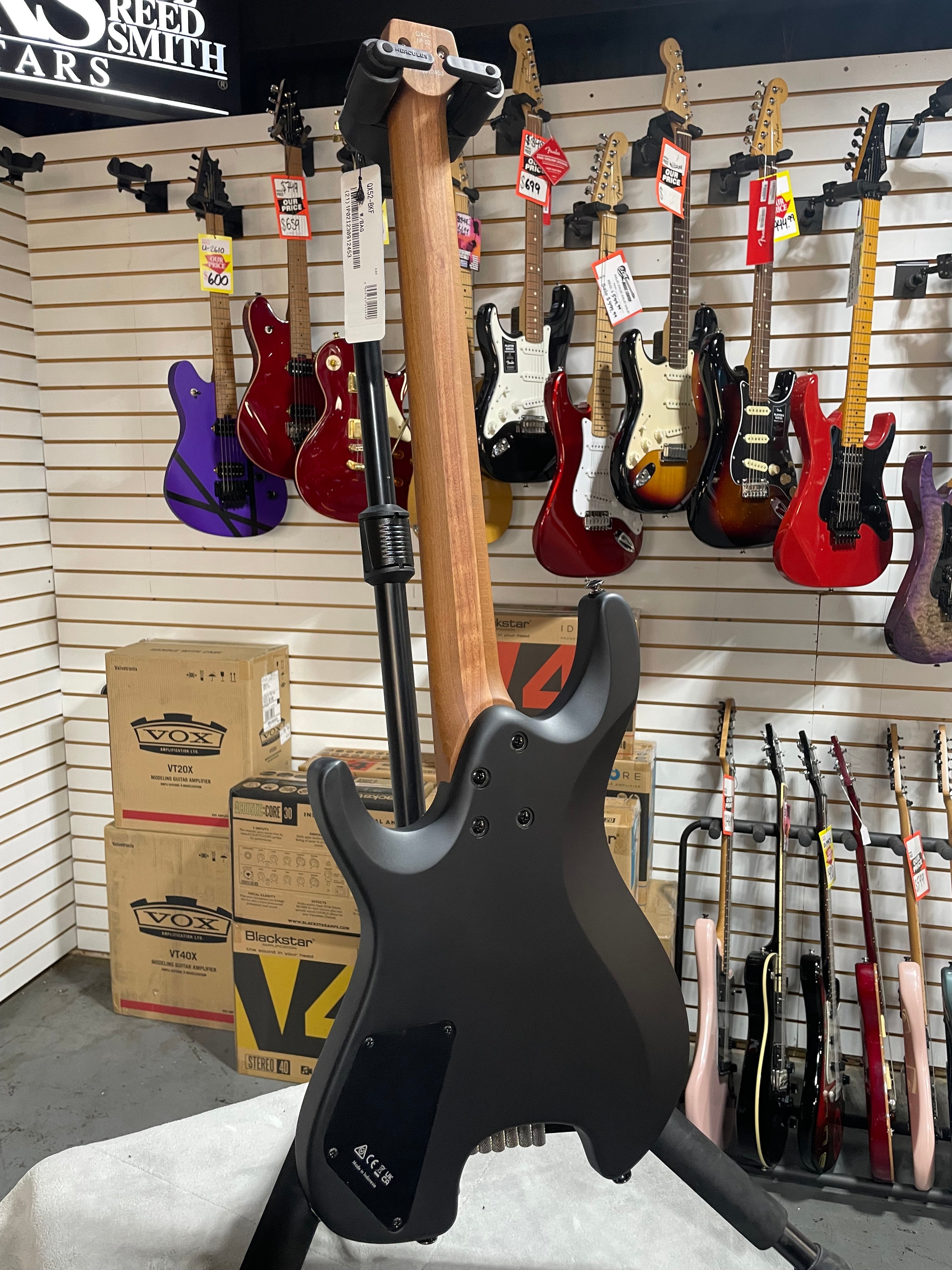 Ibanez QX52 Electric Guitar - Black Flat w/ Gig Bag & PLEK*D #453