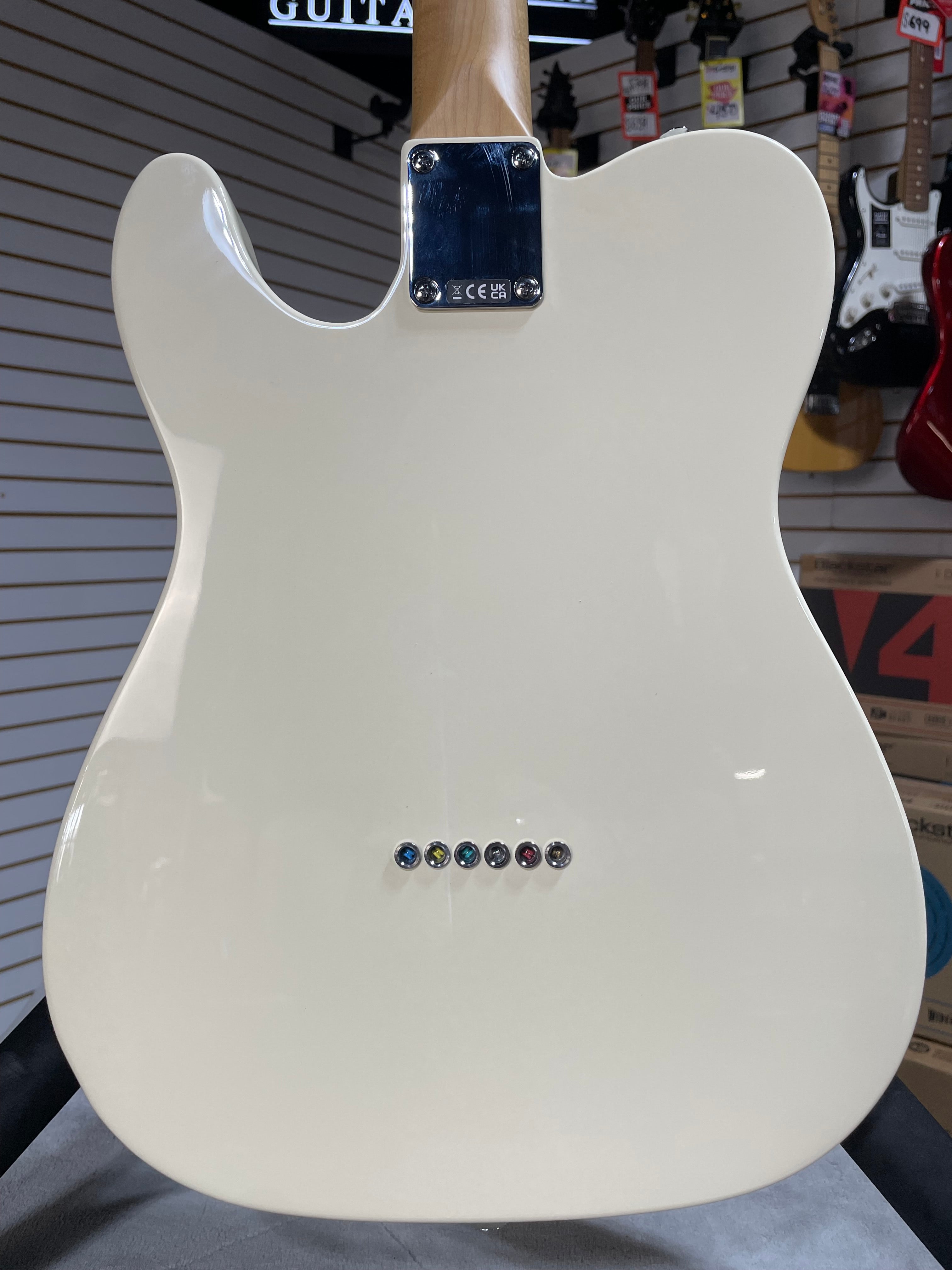 Fender Standard Telecaster Electric Guitar - Olympic White & PLEK*D #487