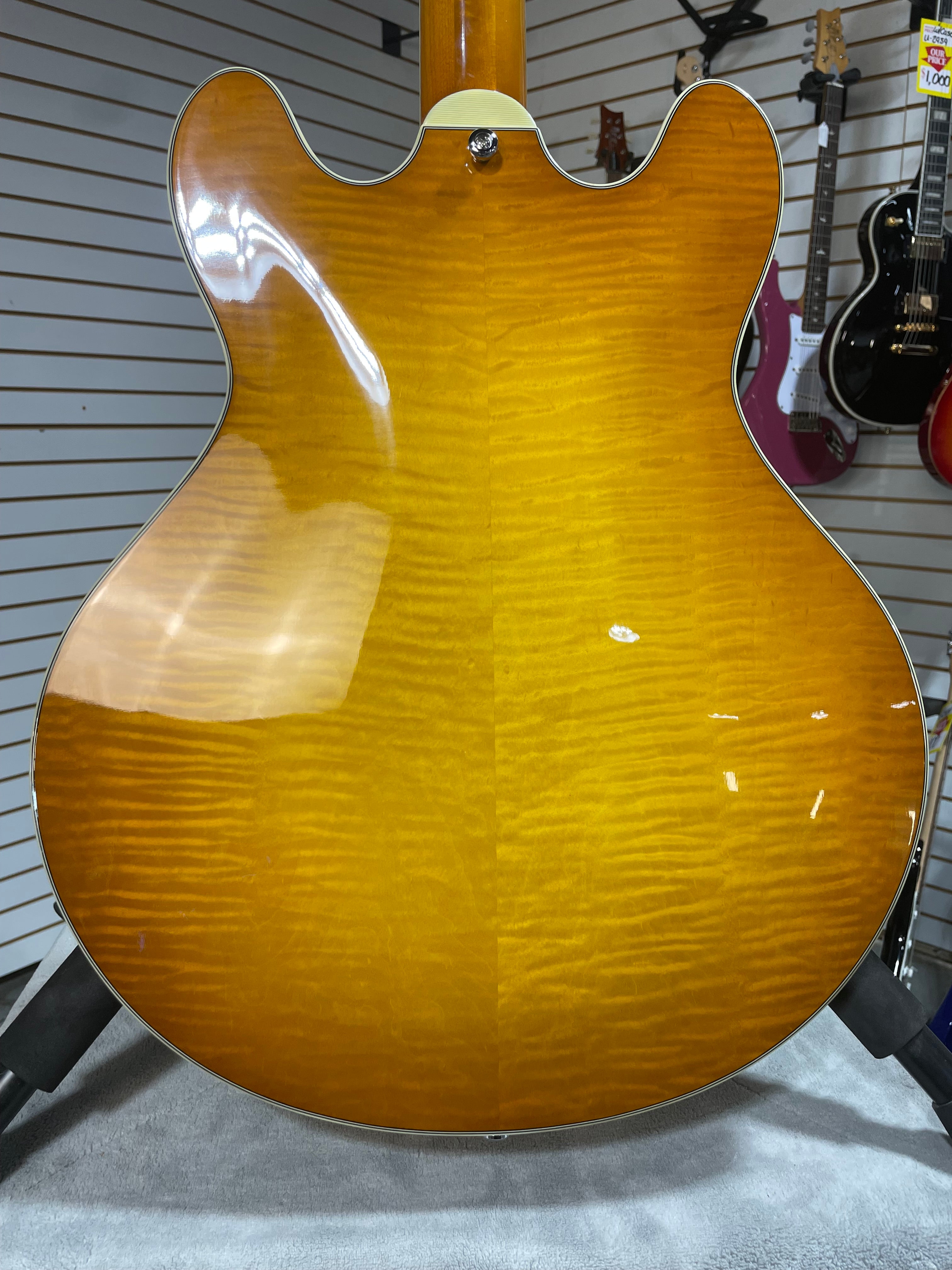 Eastman T486 Semi-Hollowbody Electric Guitar - Goldburst w/OHSC & PLEK*D #595