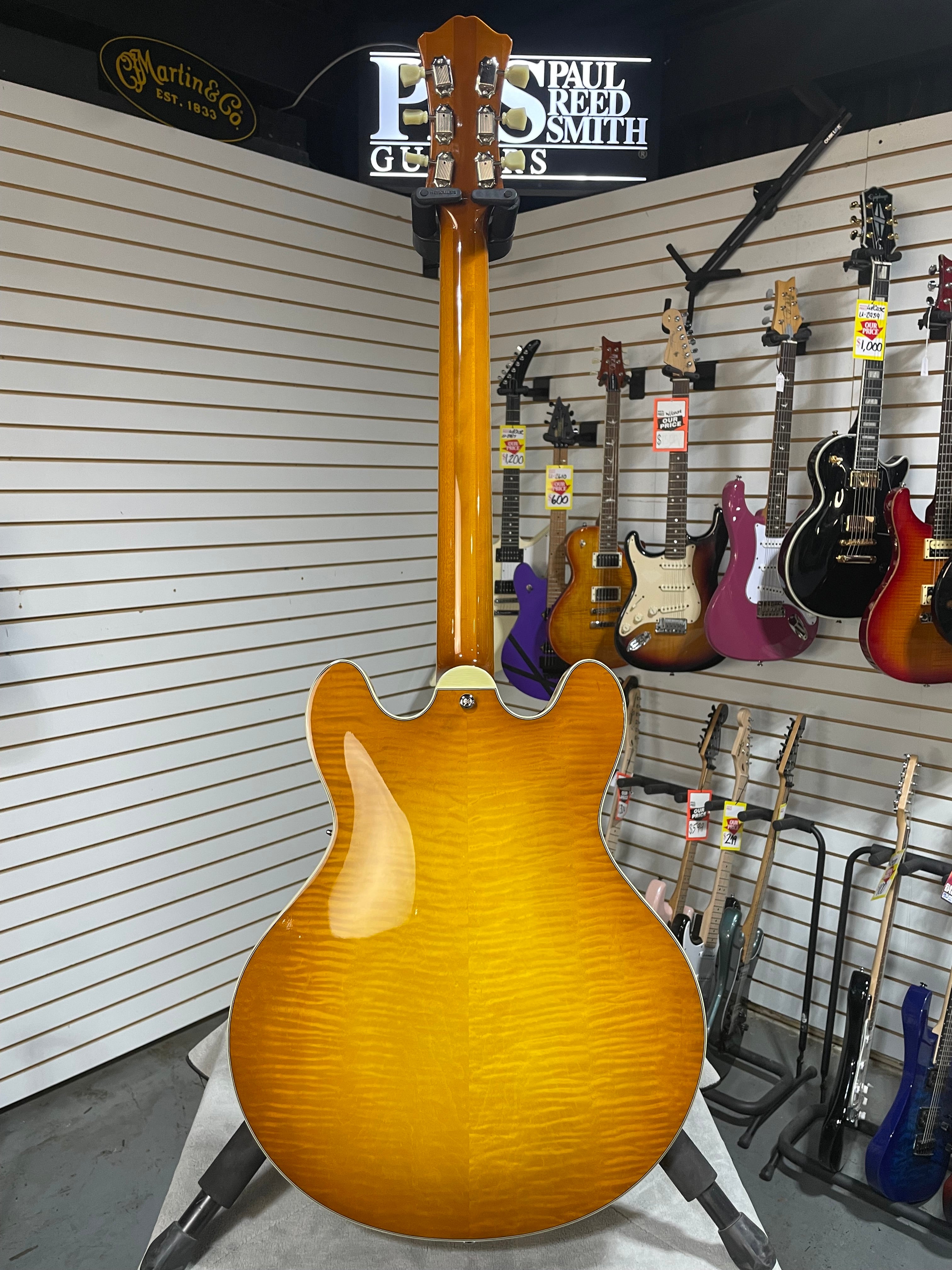 Eastman T486 Semi-Hollowbody Electric Guitar - Goldburst w/OHSC & PLEK*D #595