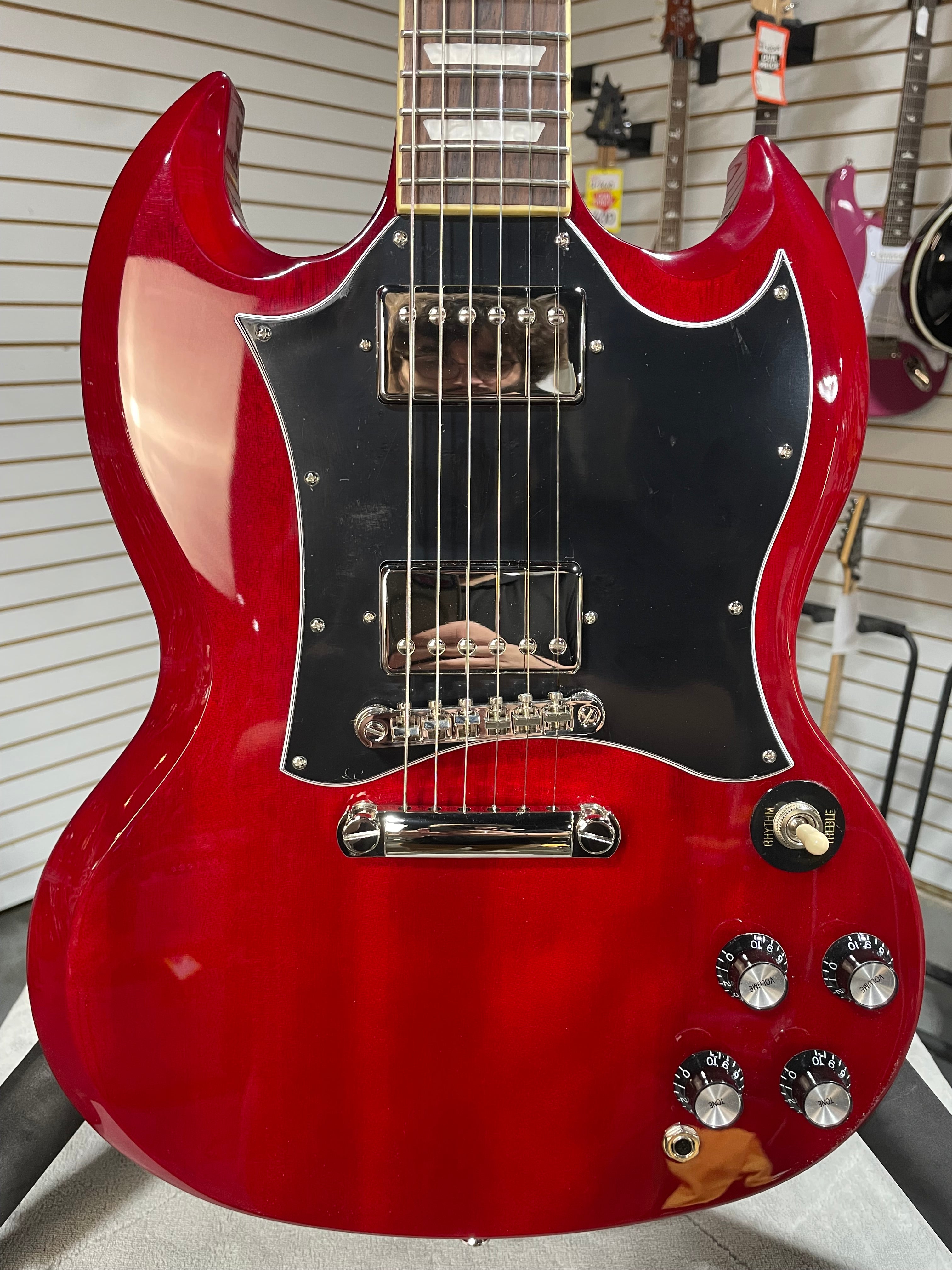 Epiphone SG Standard Electric Guitar - Cherry w/ Gig Bag & PLEK*D #614