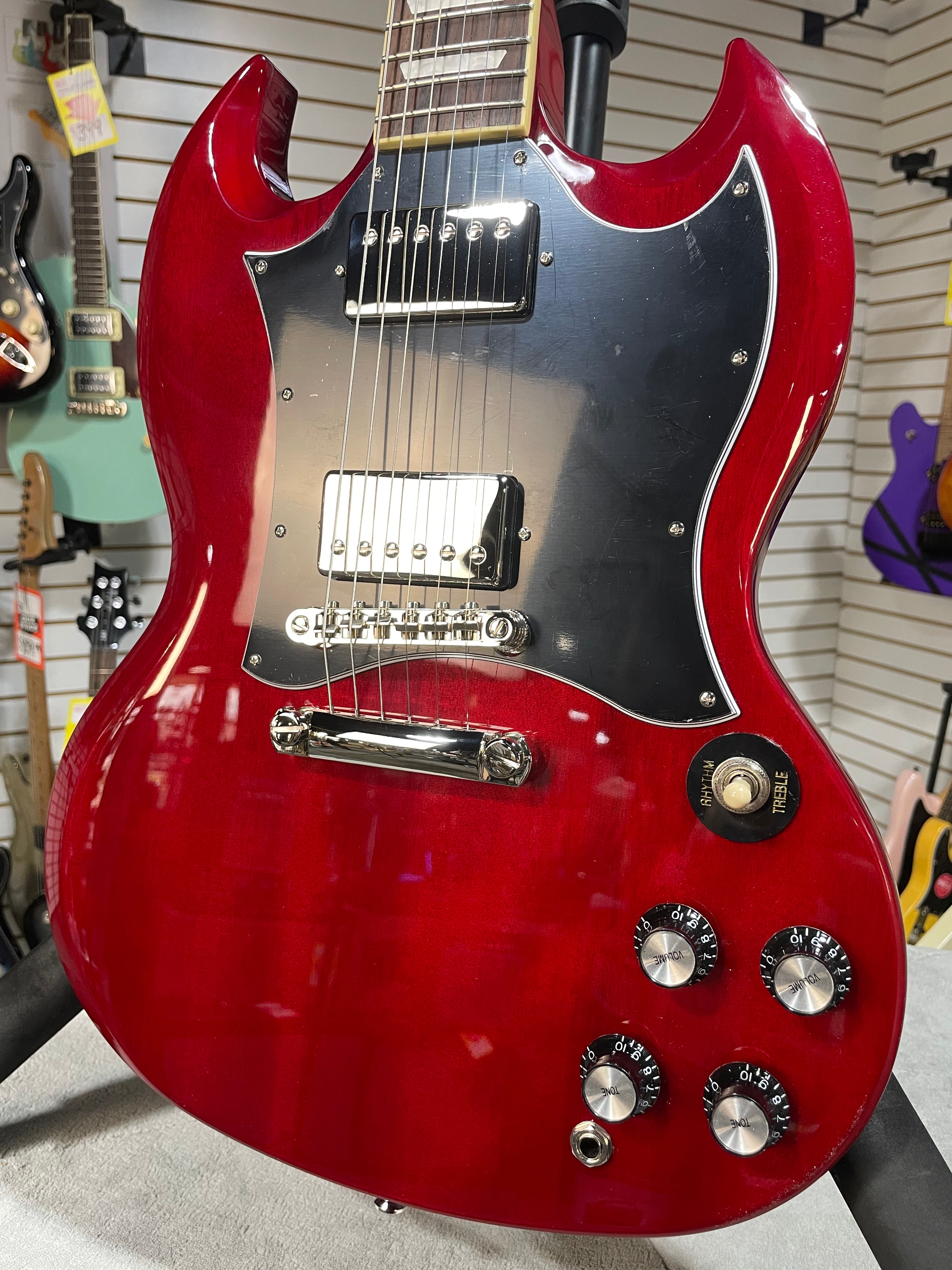Epiphone SG Standard Electric Guitar - Cherry w/ Gig Bag & PLEK*D #614