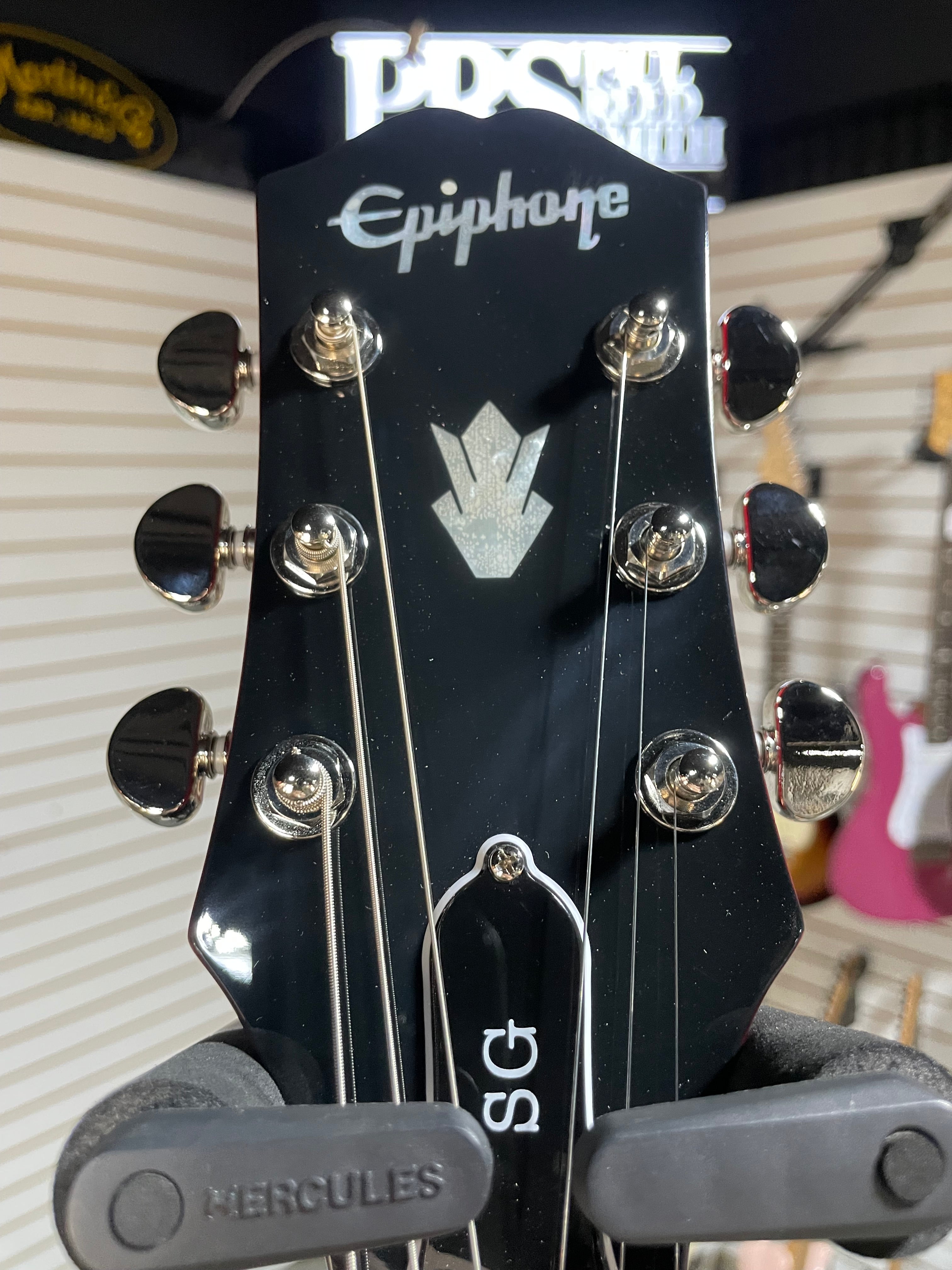 Epiphone SG Standard Electric Guitar - Cherry w/ Gig Bag & PLEK*D #614