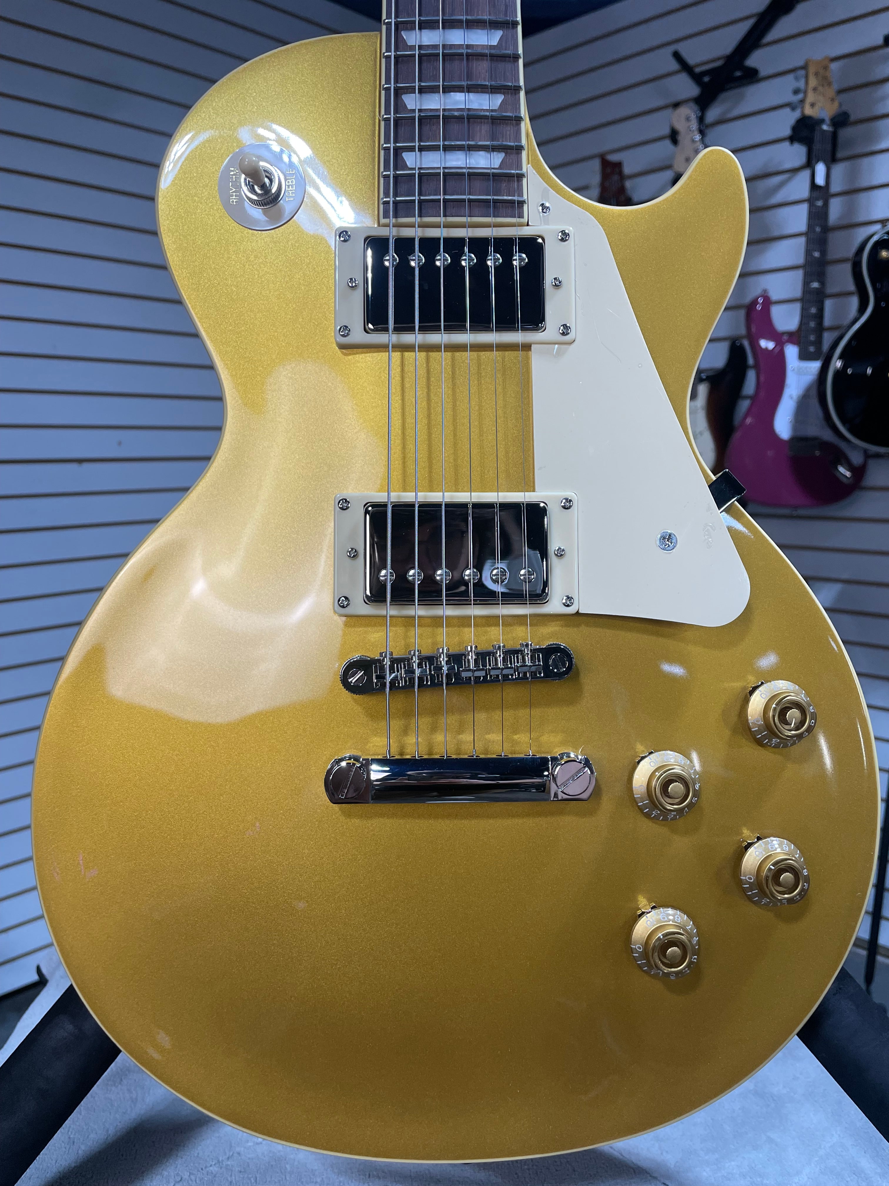 Epiphone Les Paul Standard 50s Electric Guitar - Gold w/Gig Bag & PLEK*D #504