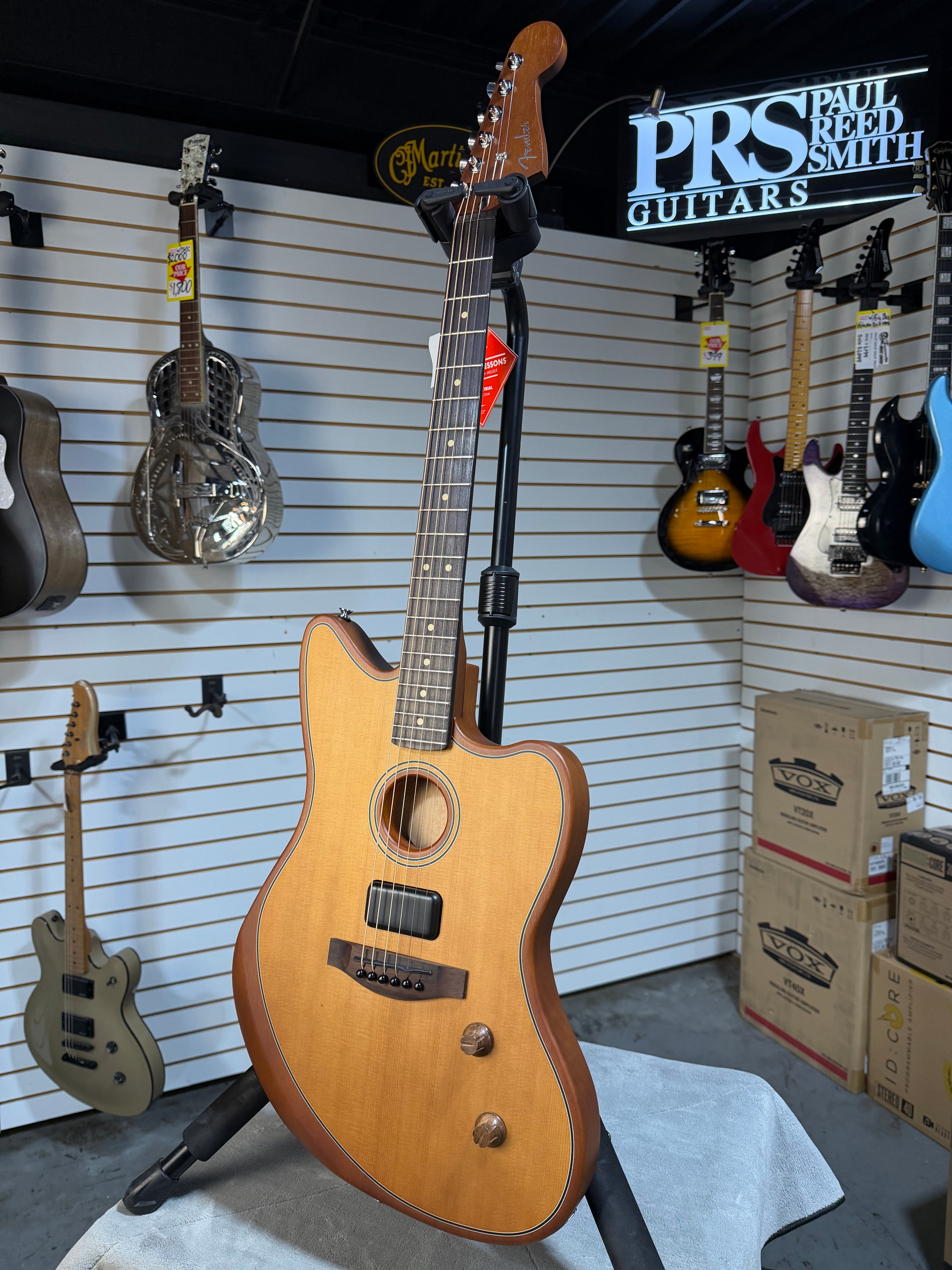 Fender Acoustasonic Standard Jazzmaster Aged Natural