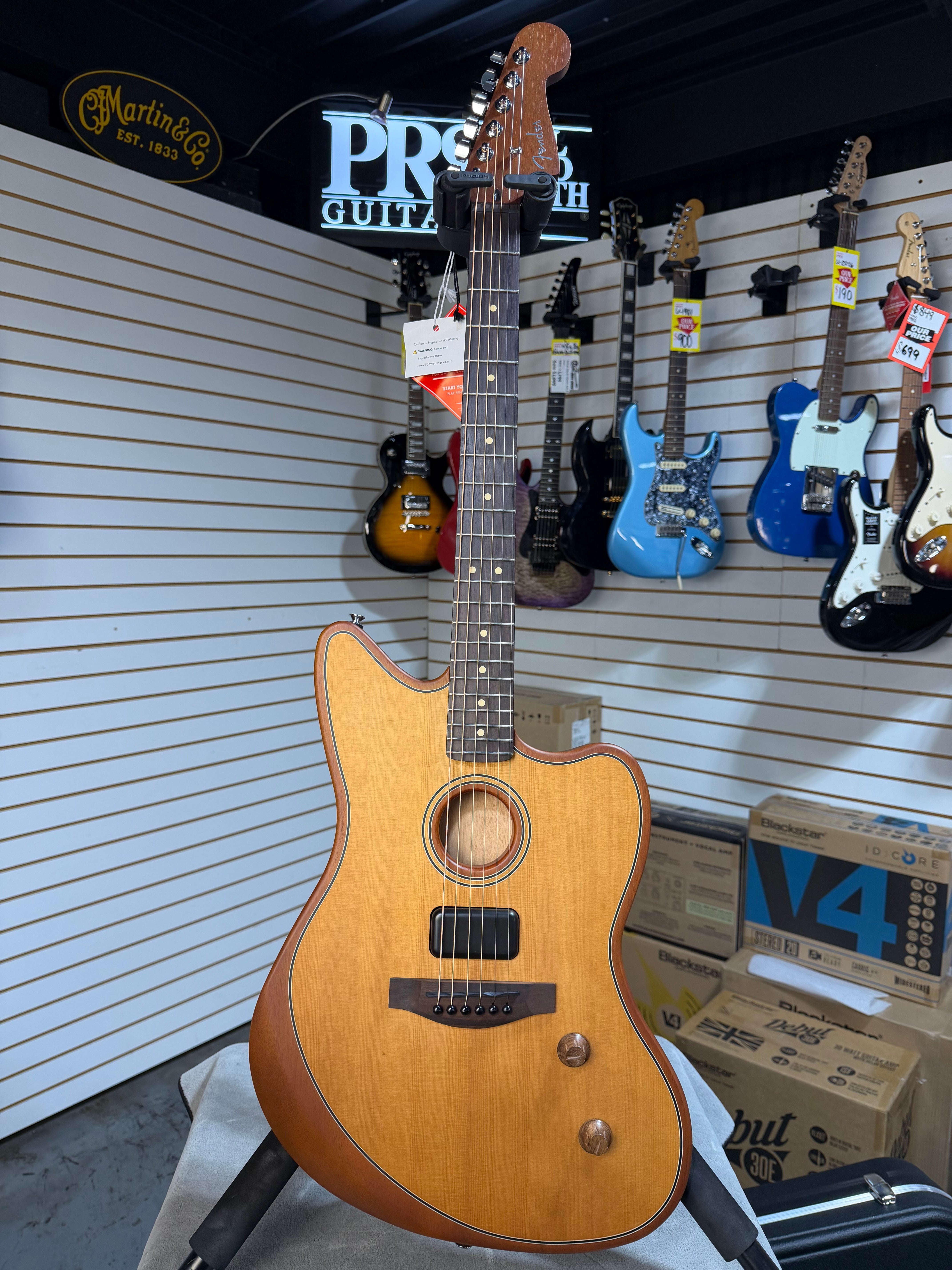 Fender Acoustasonic Standard Jazzmaster Aged Natural