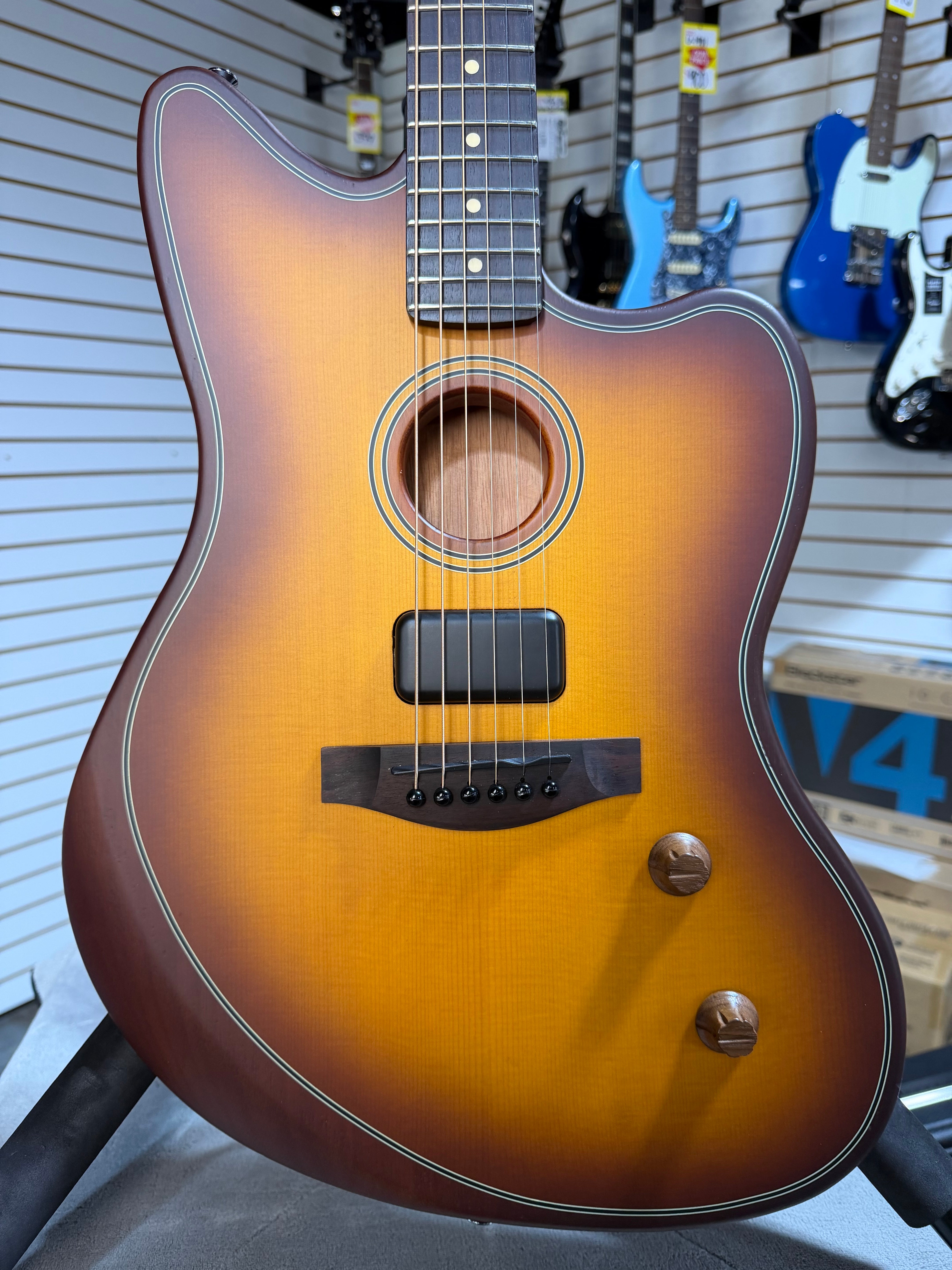 Fender Acoustasonic Standard Jazzmaster Honey Burst