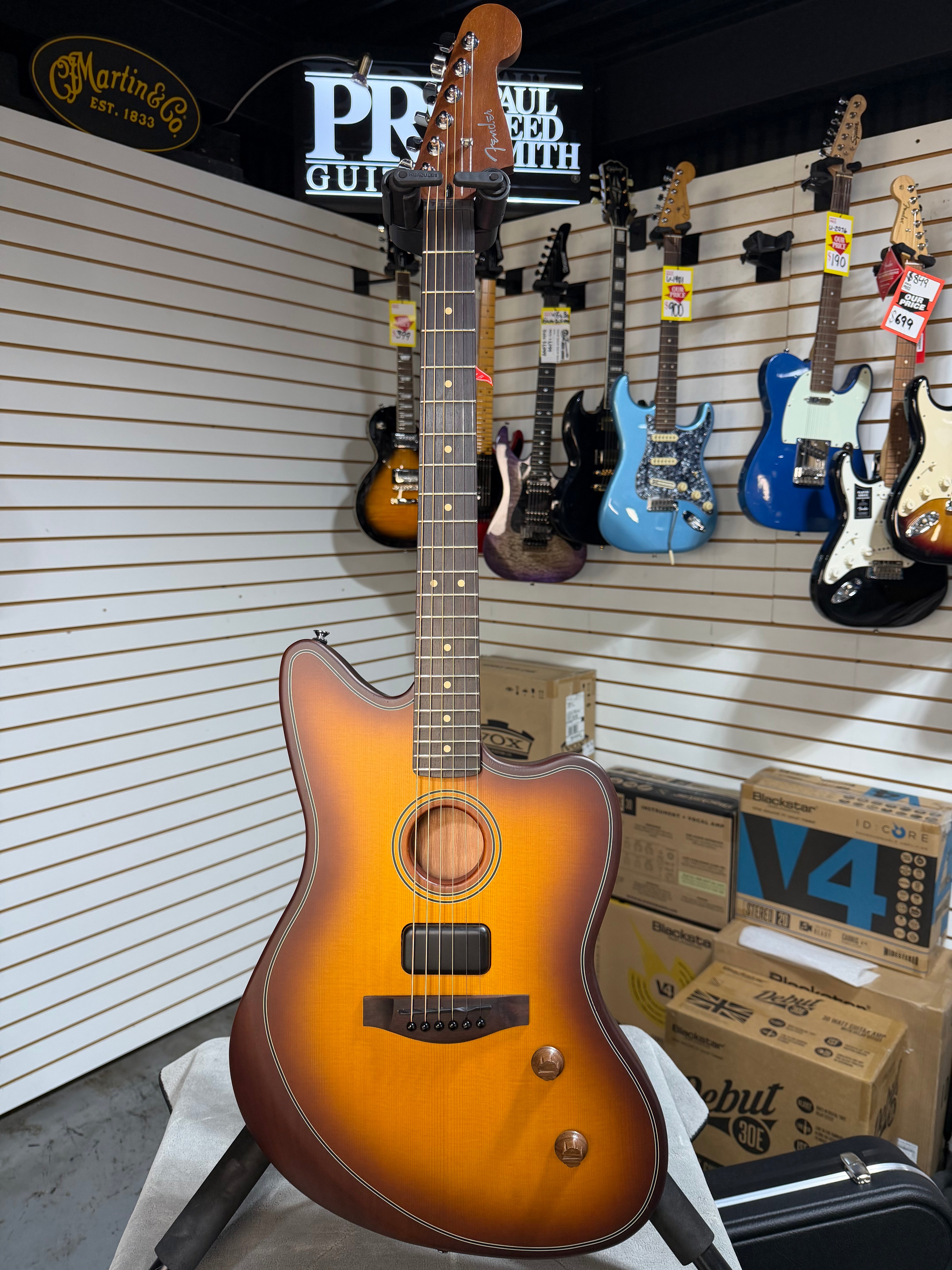 Fender Acoustasonic Standard Jazzmaster Honey Burst