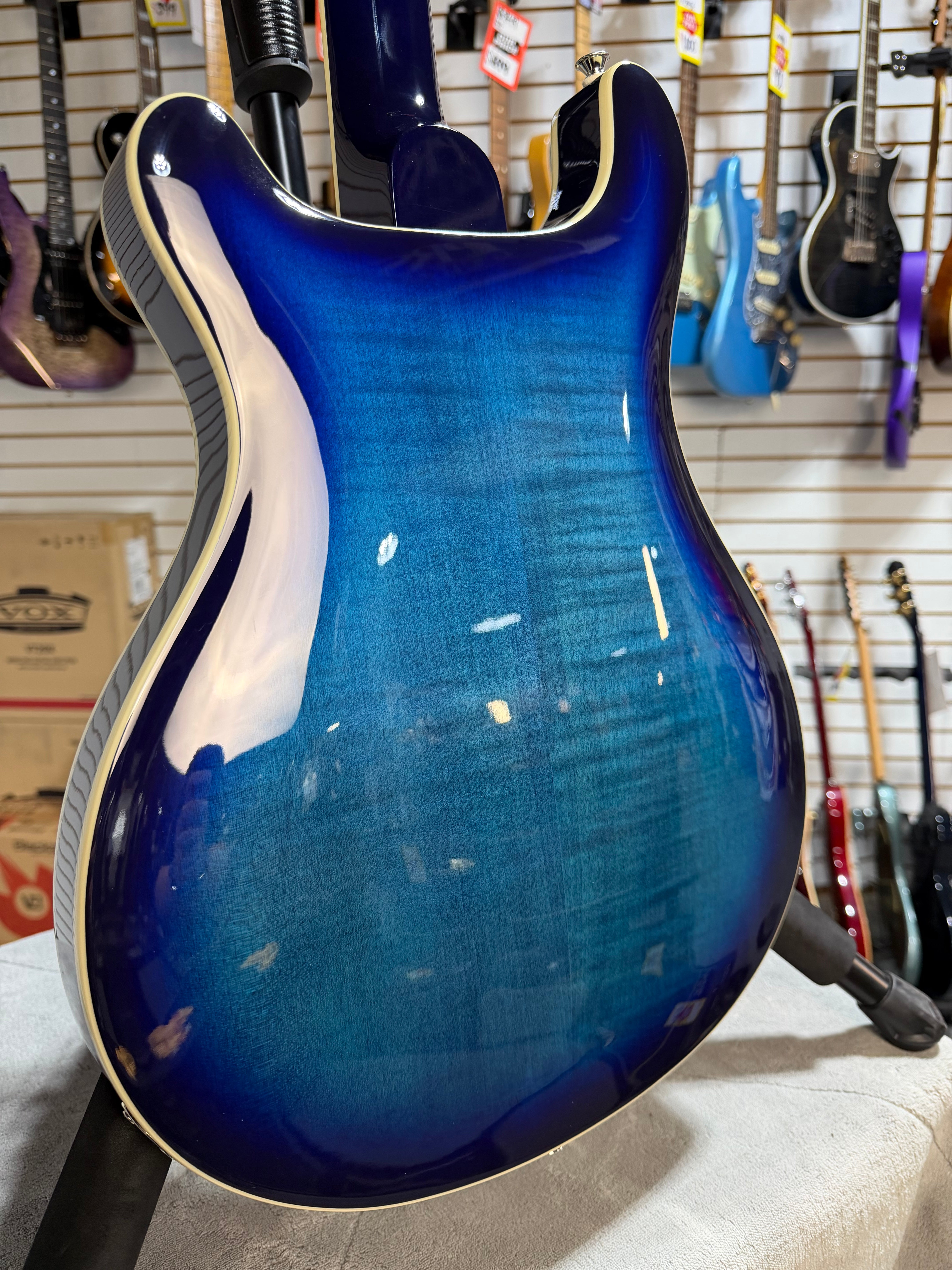 PRS SE Hollowbody II Faded Blue Burst