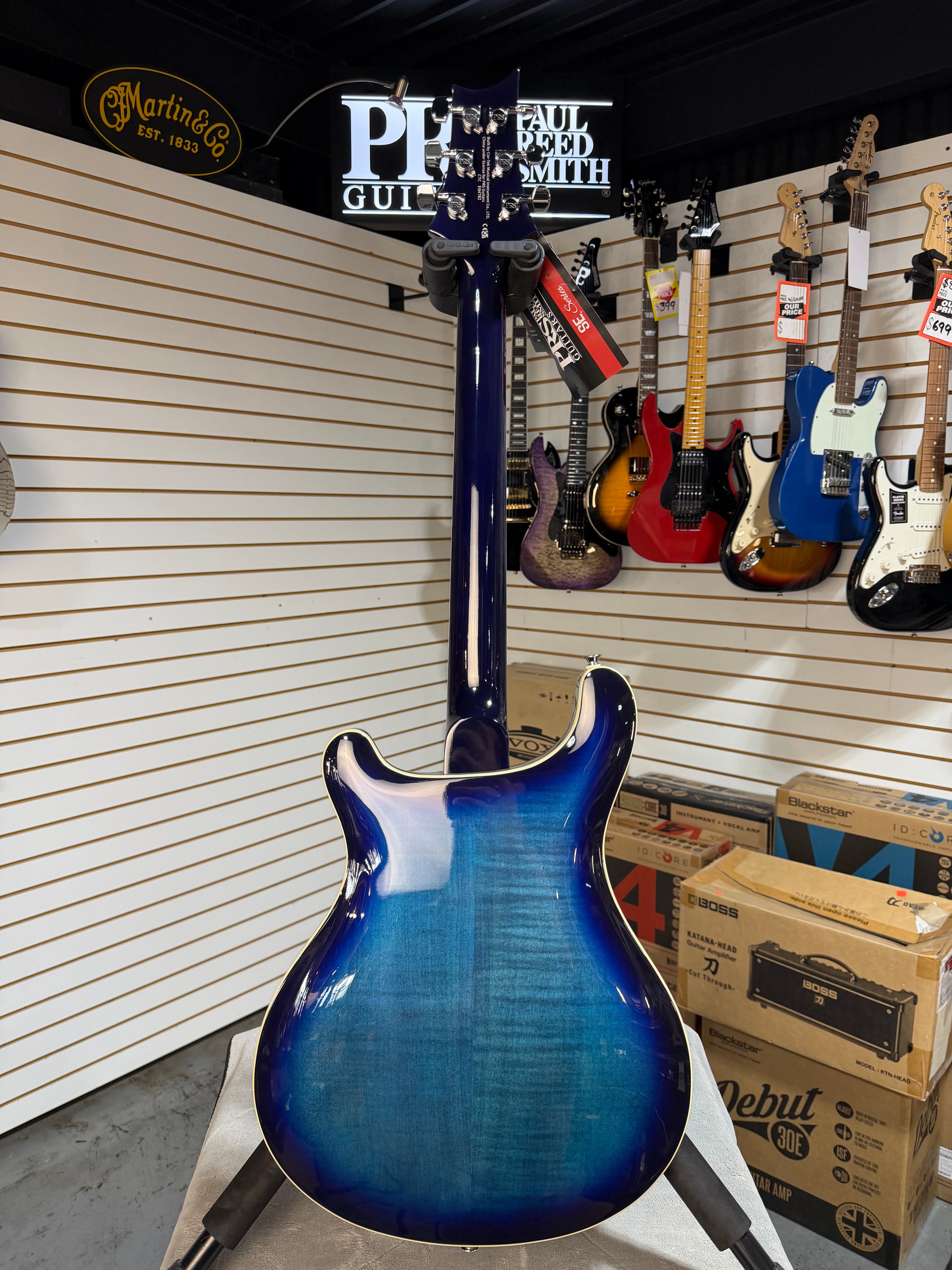 PRS SE Hollowbody II Faded Blue Burst
