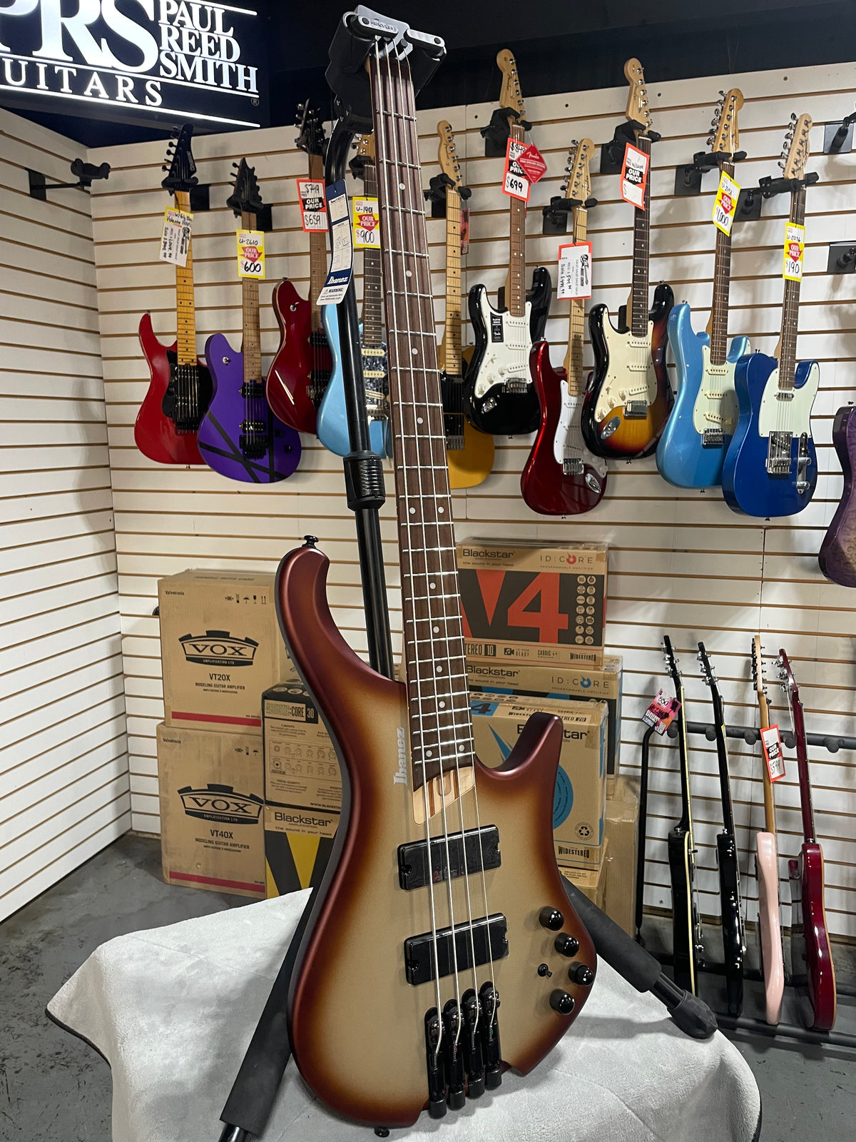 Ibanez EHB600 Charred Champagne Burst Matte