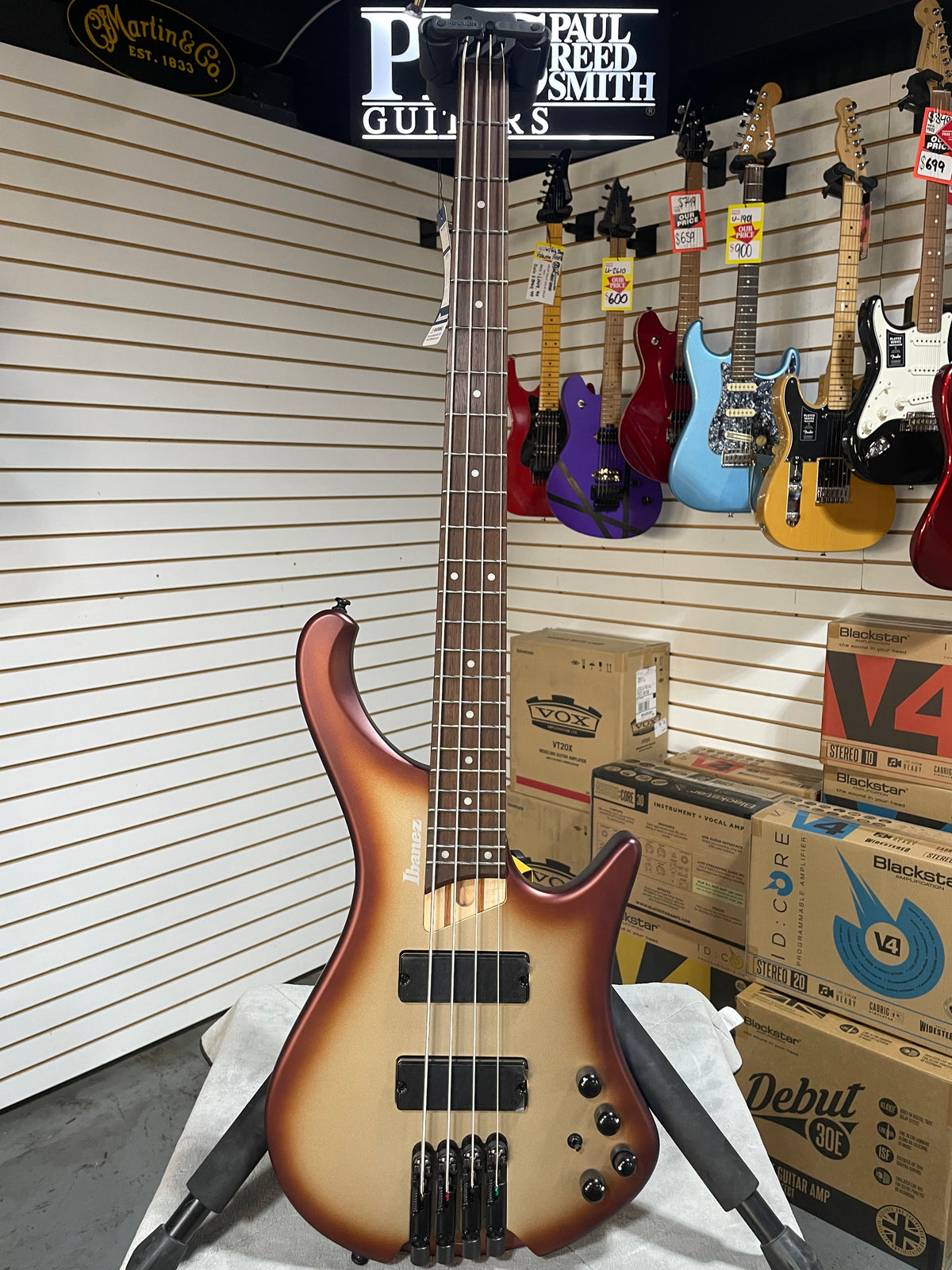 Ibanez EHB600 Charred Champagne Burst Matte