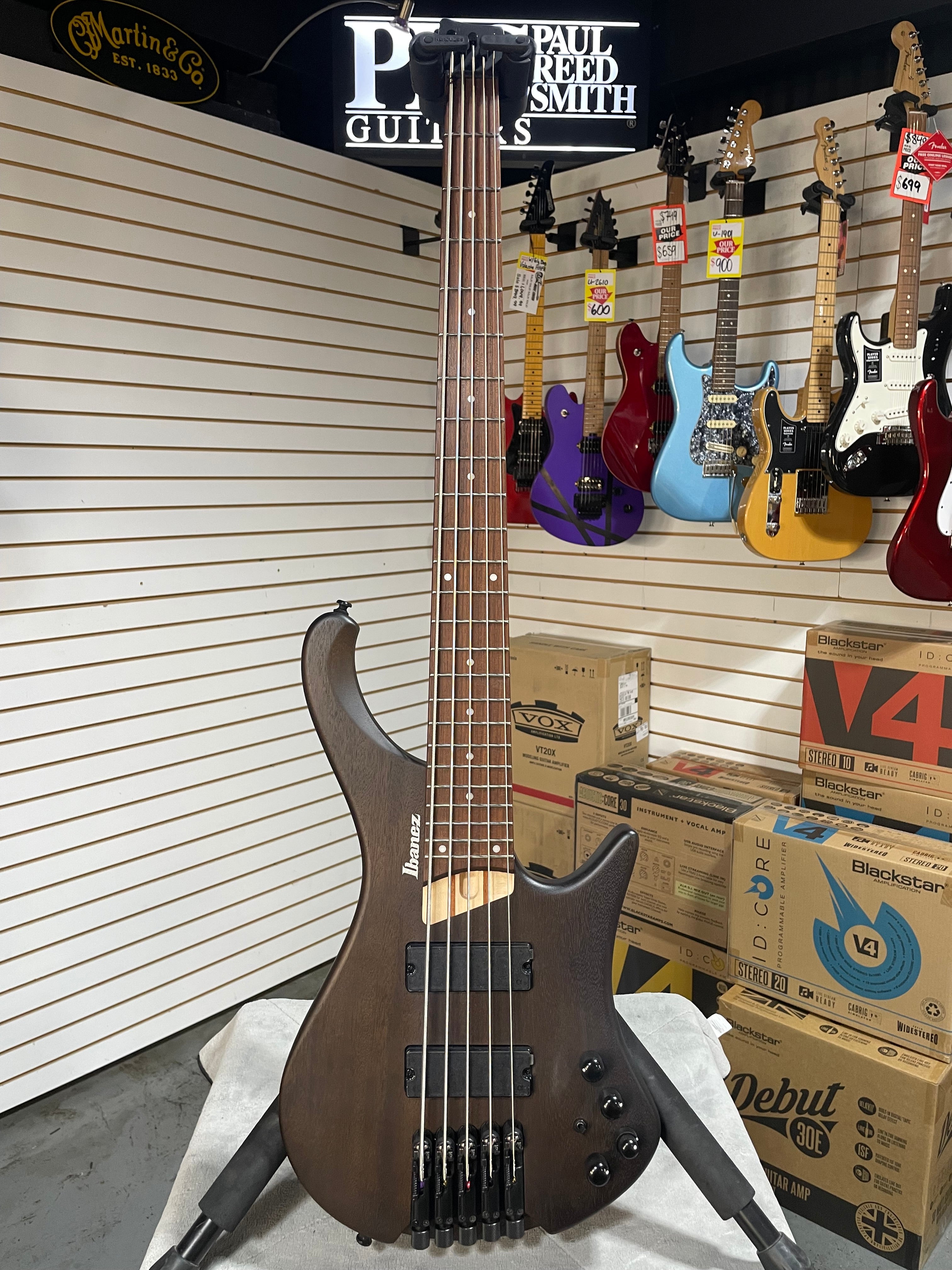 Ibanez EHB605 Walnut Flat