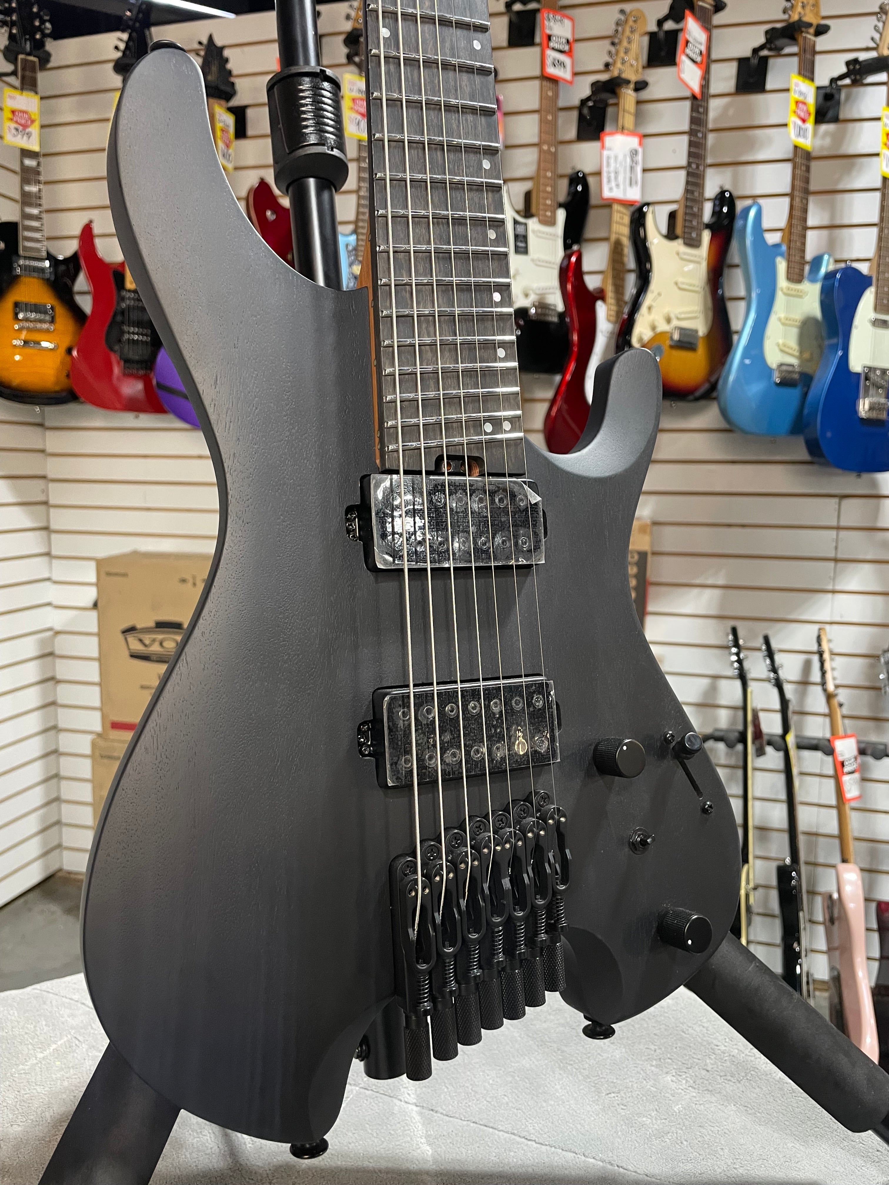 Ibanez QX527PB 7-string Electric Guitar - Weathered Black & PLEK*D