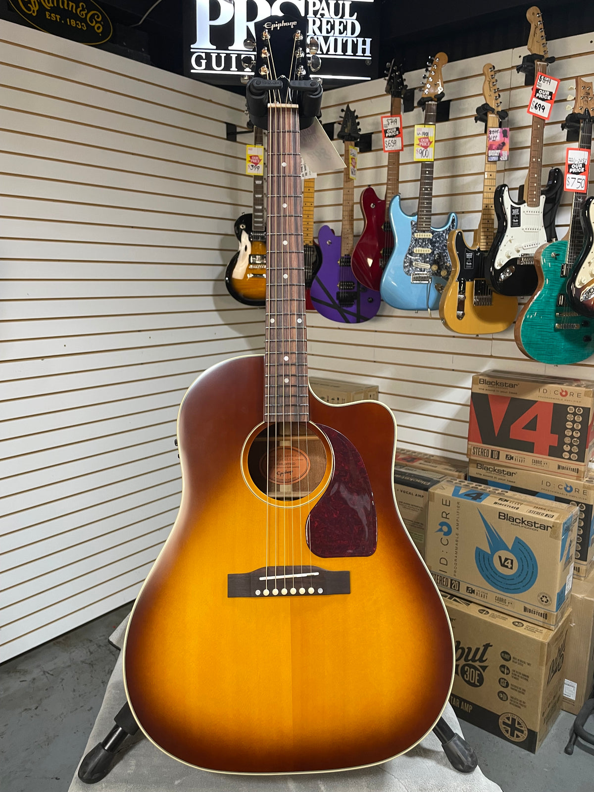 Epiphone Inspired by Gibson J-45 Standard EC Honeyburst