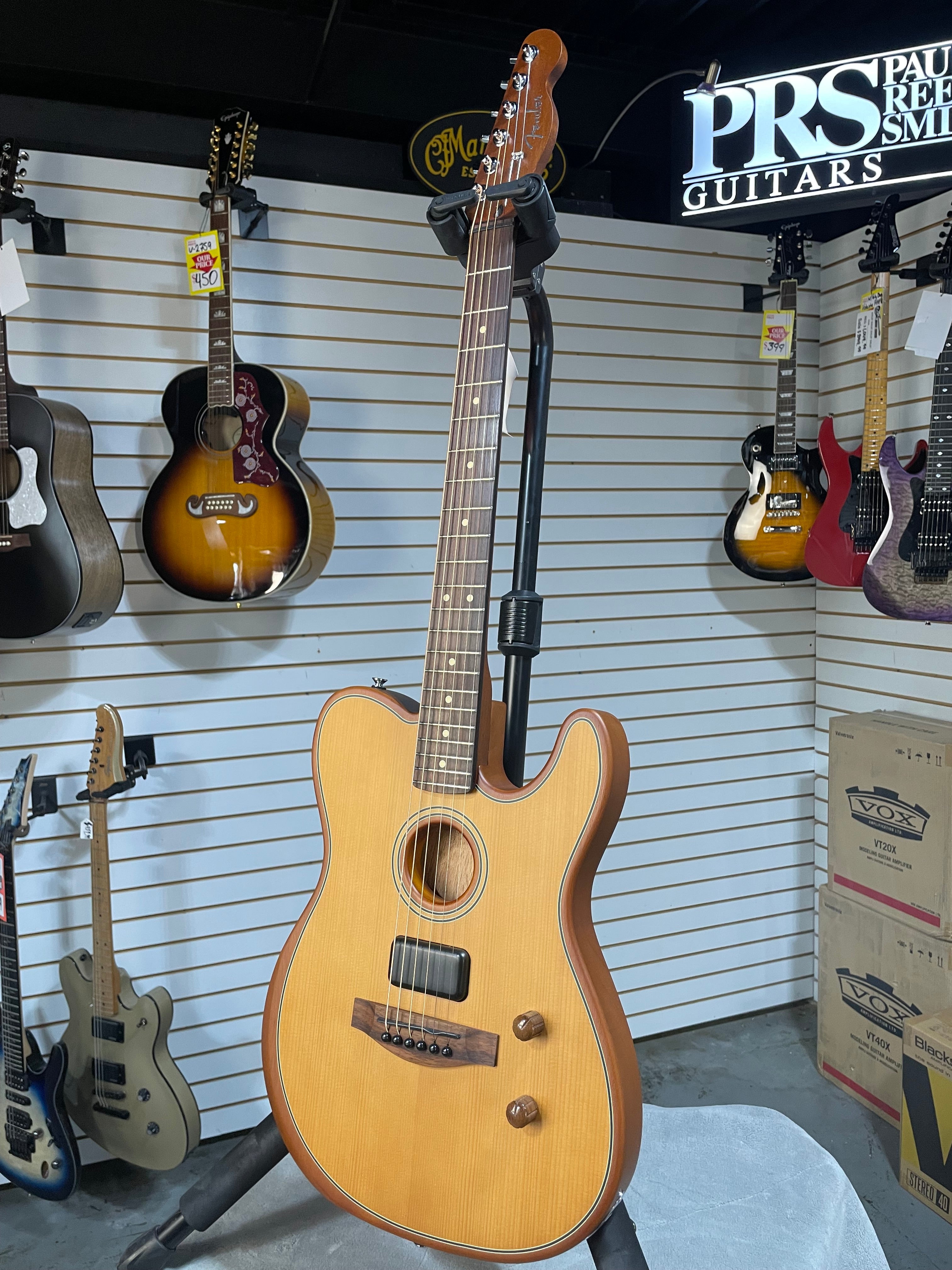 Fender Acoustasonic Standard Telecaster Aged Natural