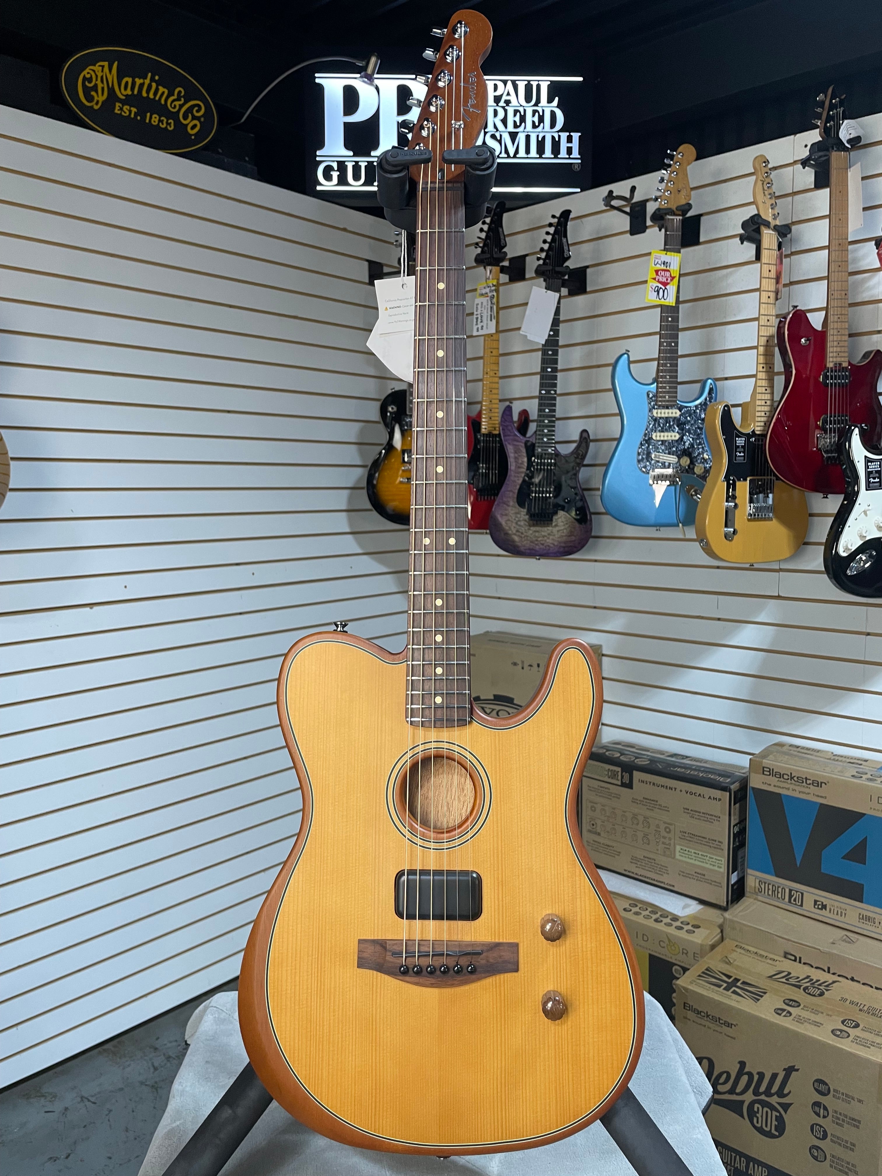 Fender Acoustasonic Standard Telecaster Aged Natural