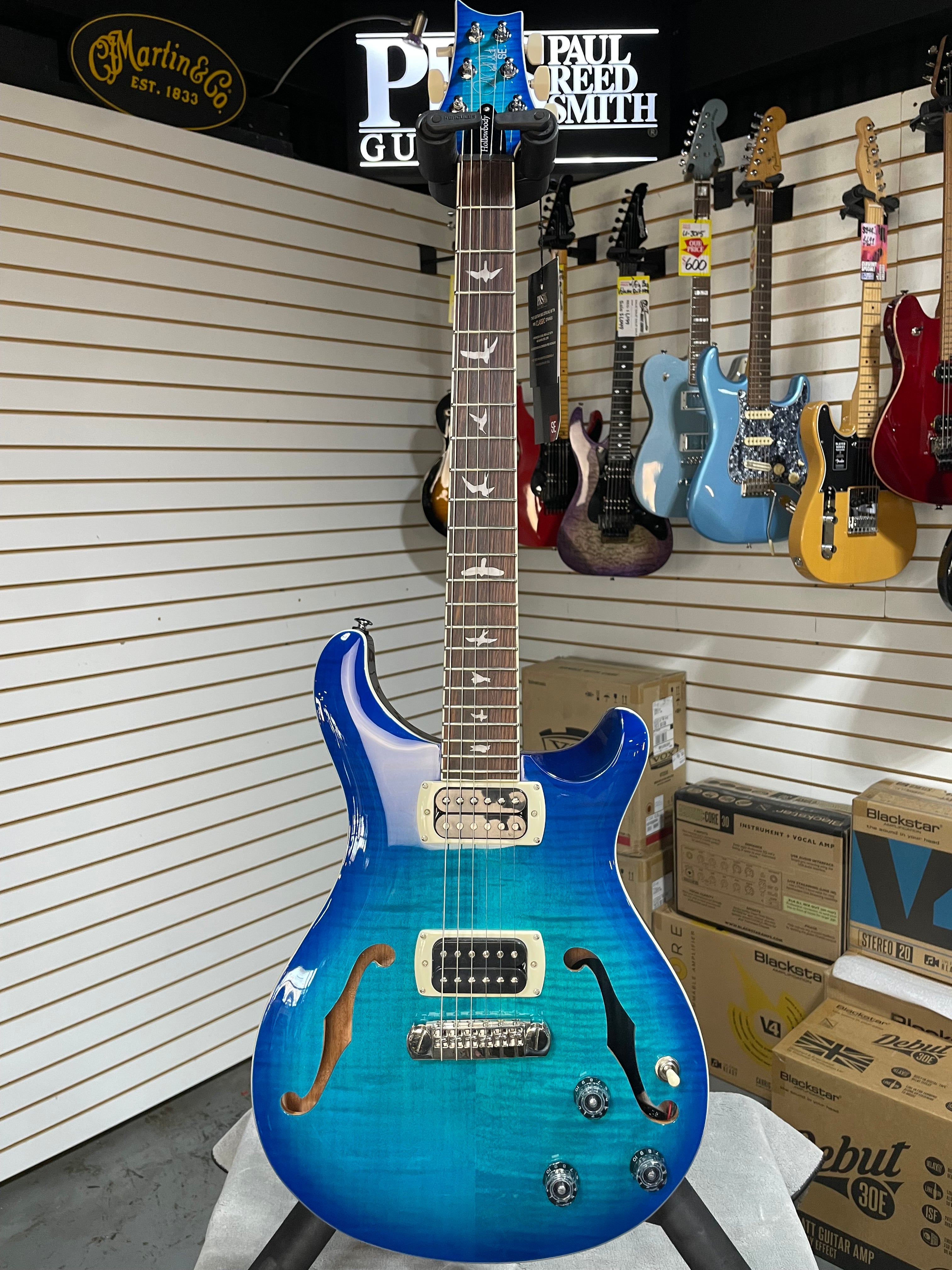 PRS SE Hollowbody I Piezo Lake Blue