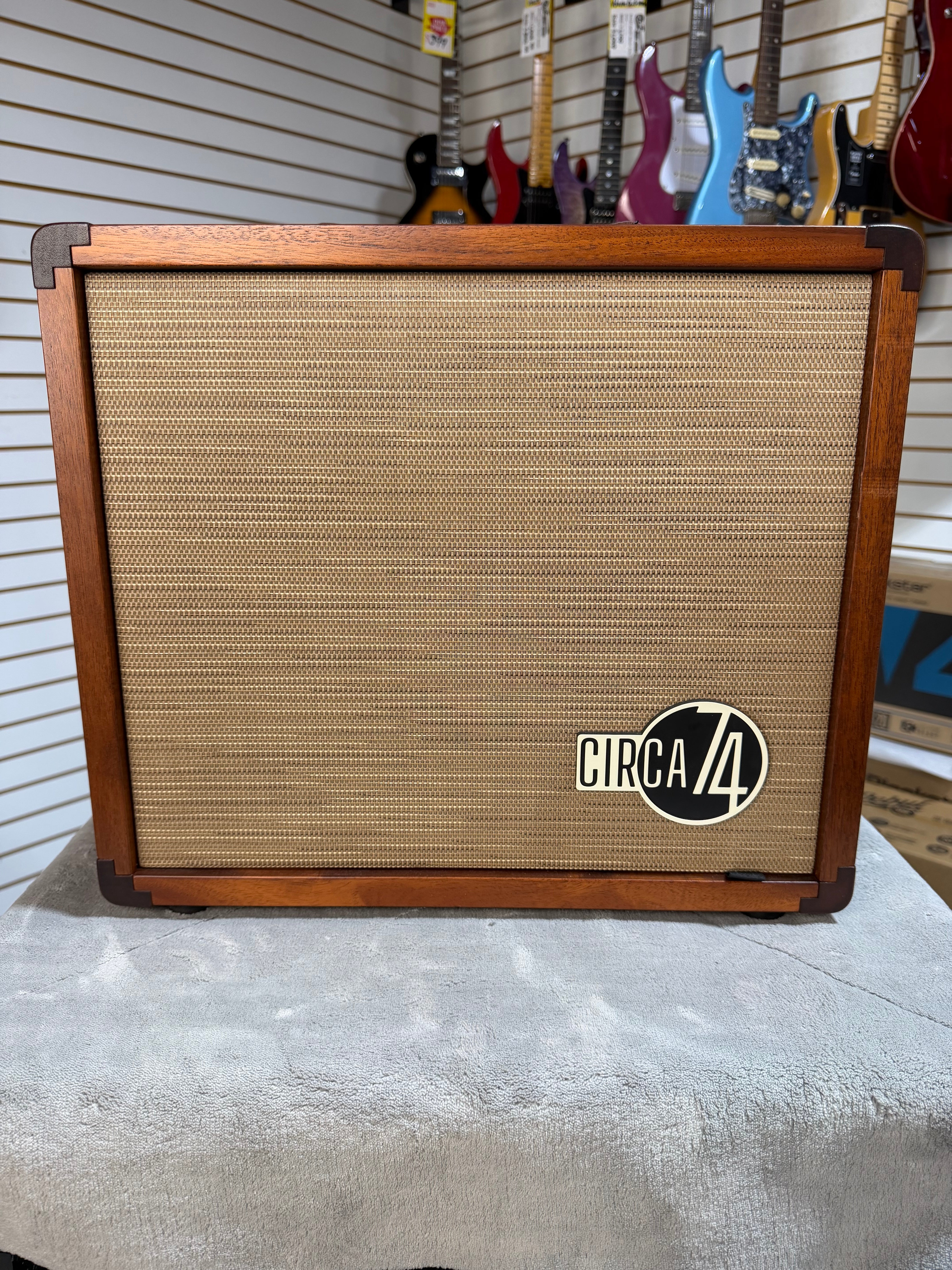 Taylor Circa 74 2-Channel 150-Watt 1x10" Acoustic Guitar / Vocal Combo with Stand - Natural Mahogany