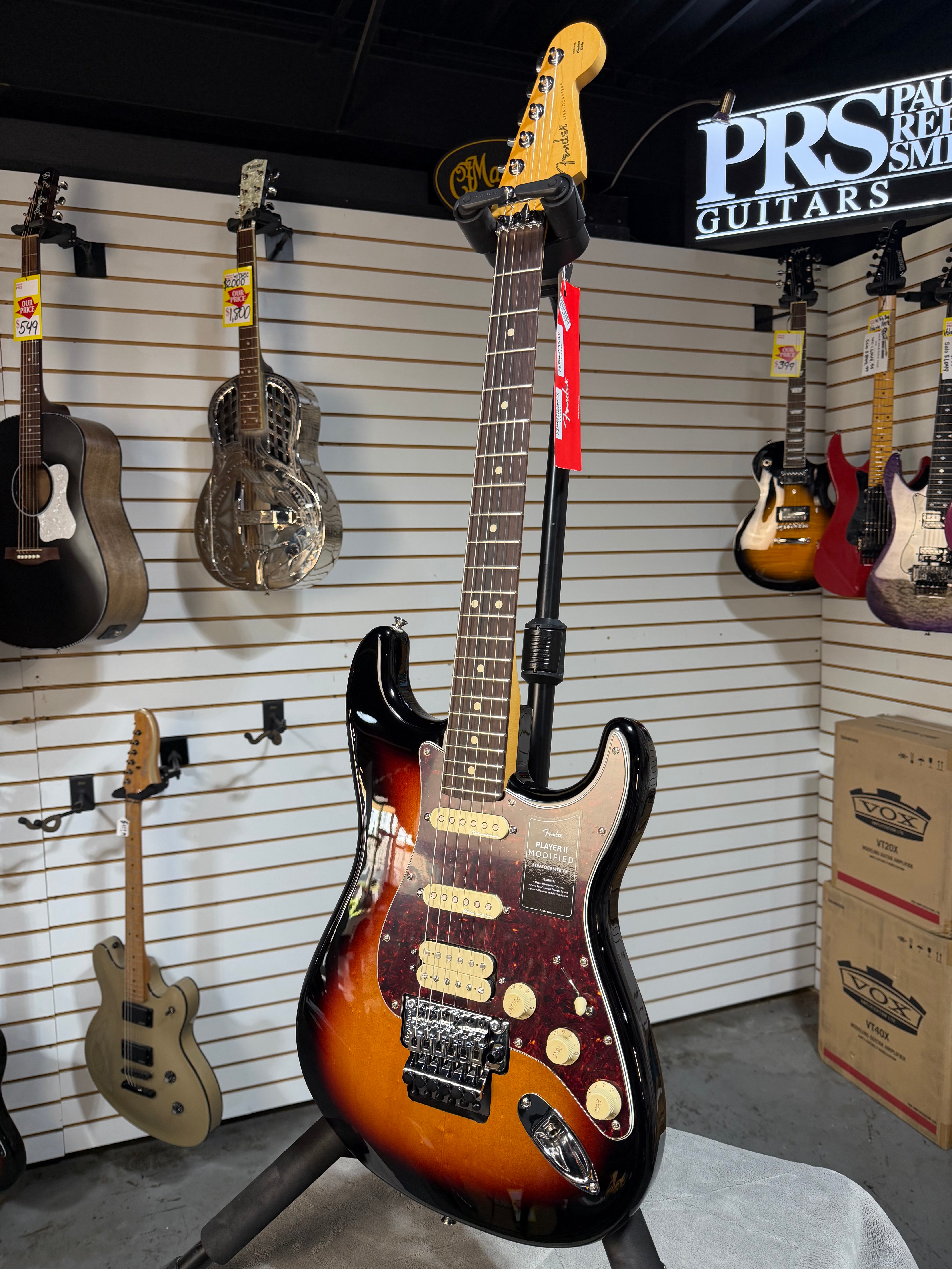 Fender Player II Modified HSS Stratocaster Floyd Rose 3-Color Sunburst