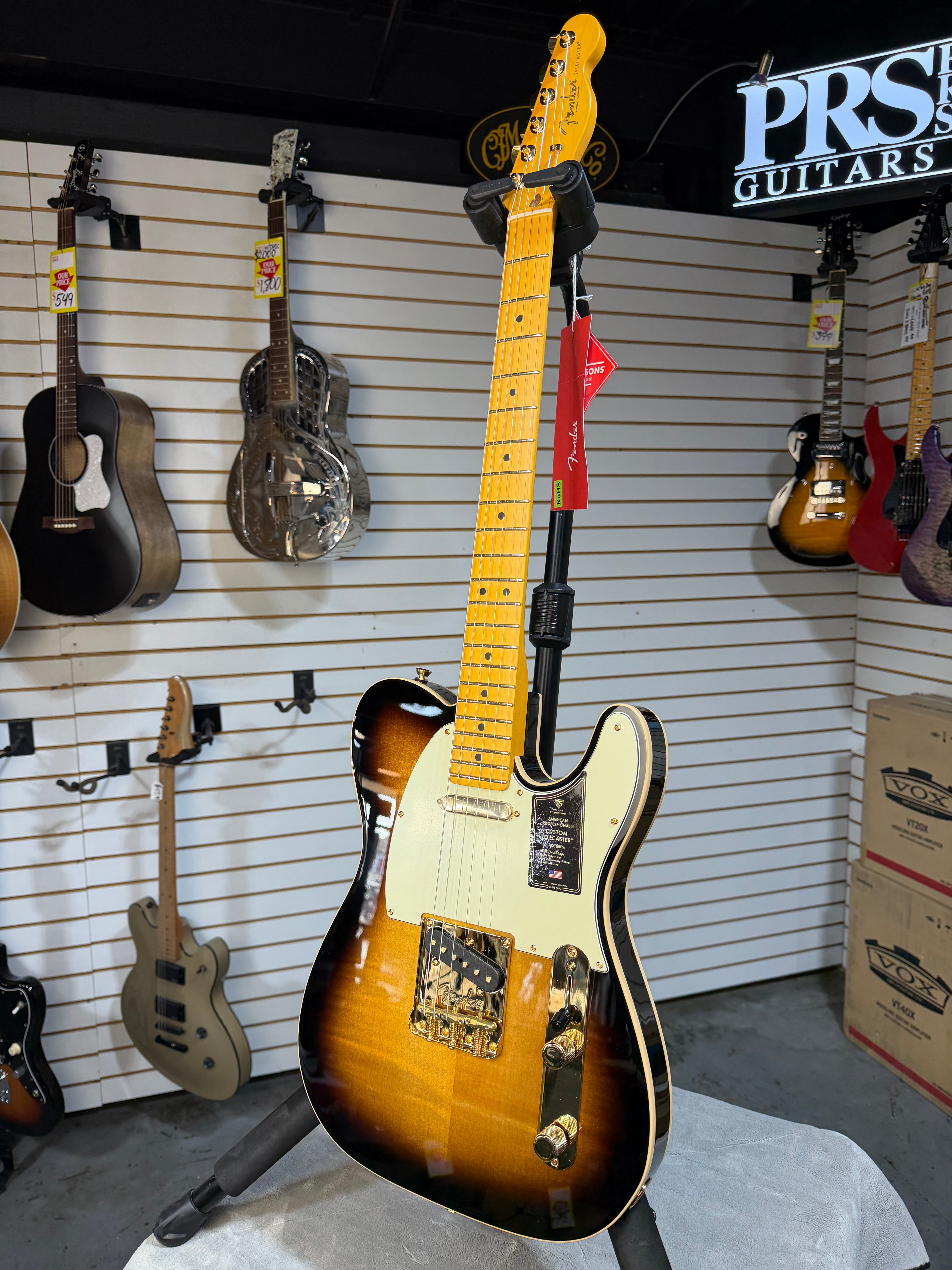 Fender 75th Anniversary American Professional II Custom Telecaster 2-Color Sunburst