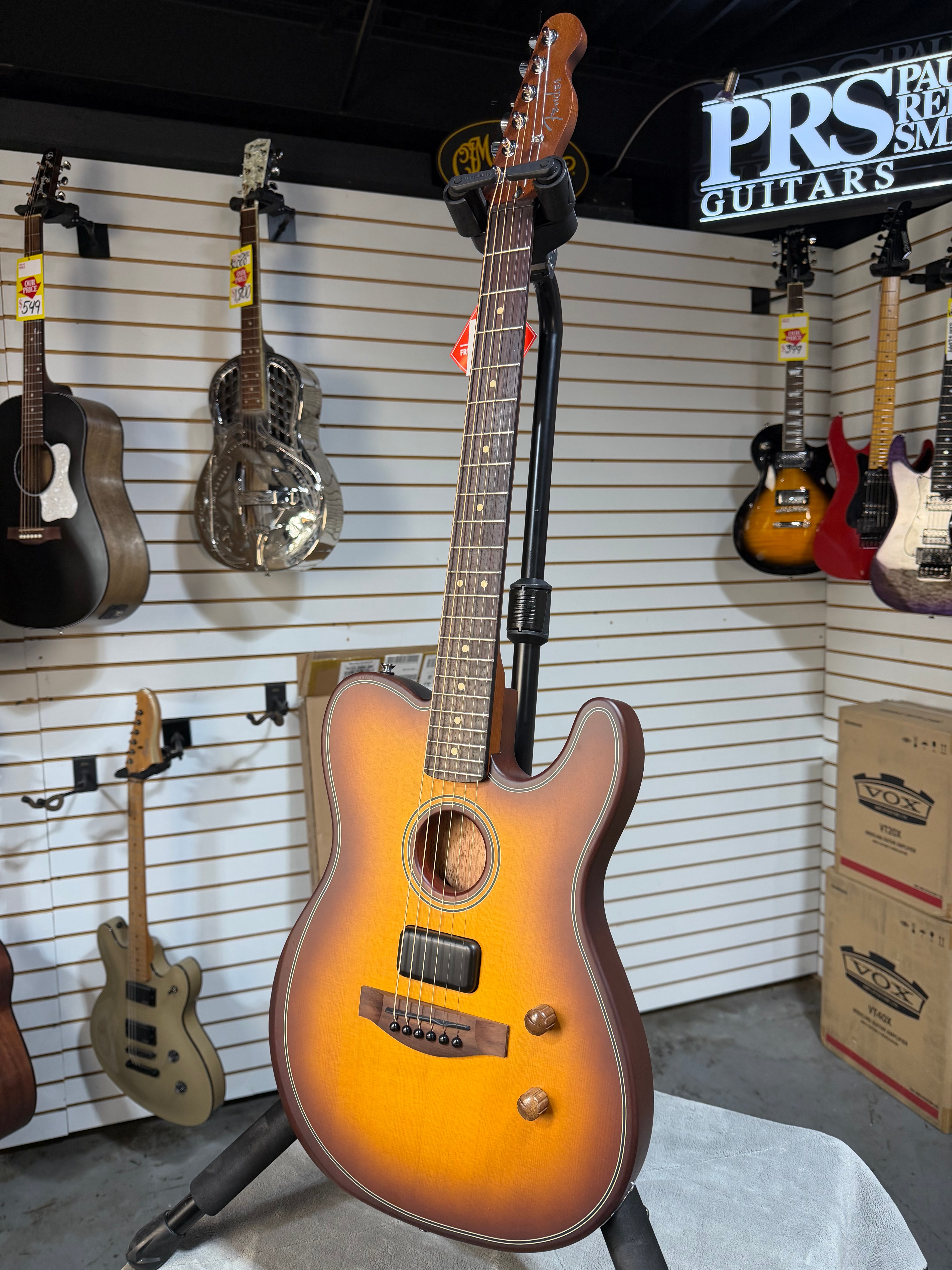 Fender Acoustasonic Standard Telecaster Honey Burst